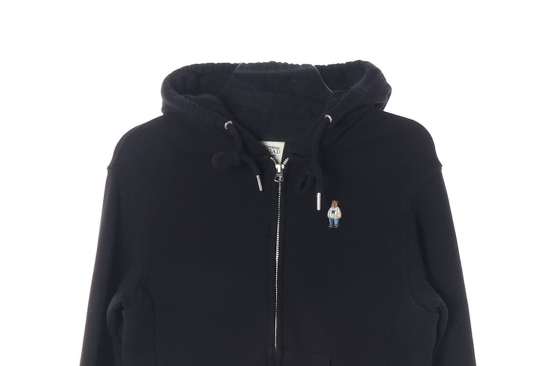 WHO.A.U 베어자수 크롭 후드집업 S 상품이미지3