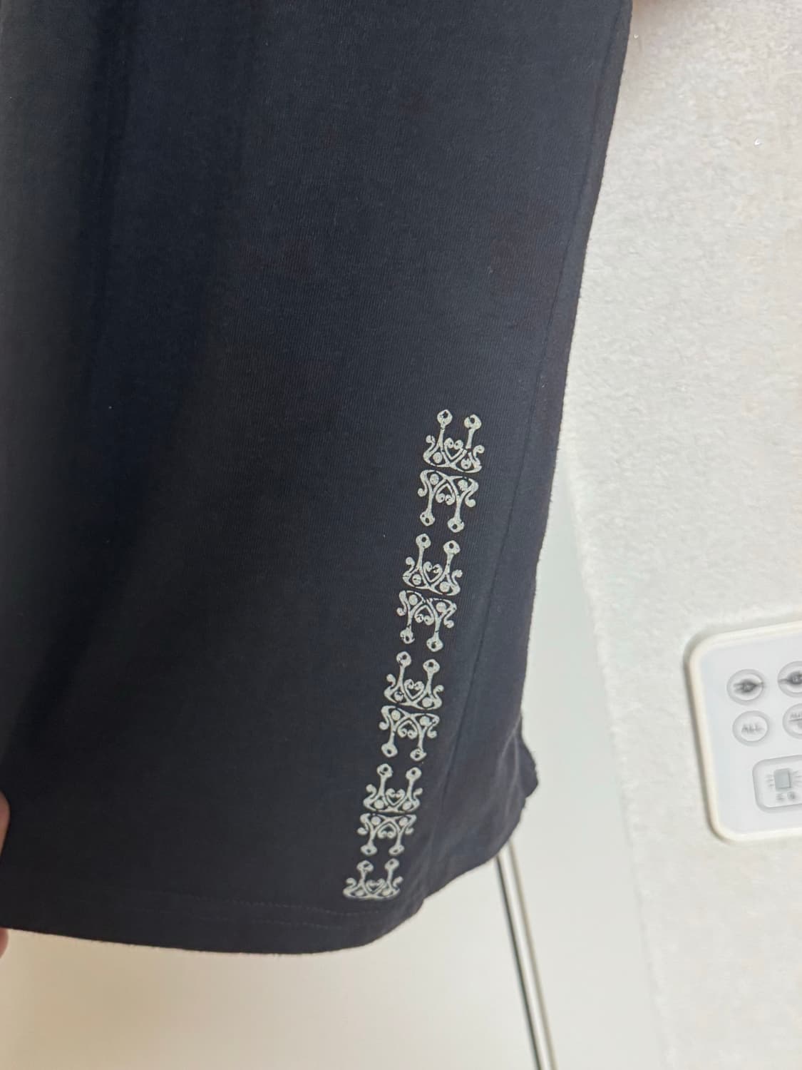 [02] 카락터 Fiddlehead half T-shirt 블랙 차콜 상품이미지3