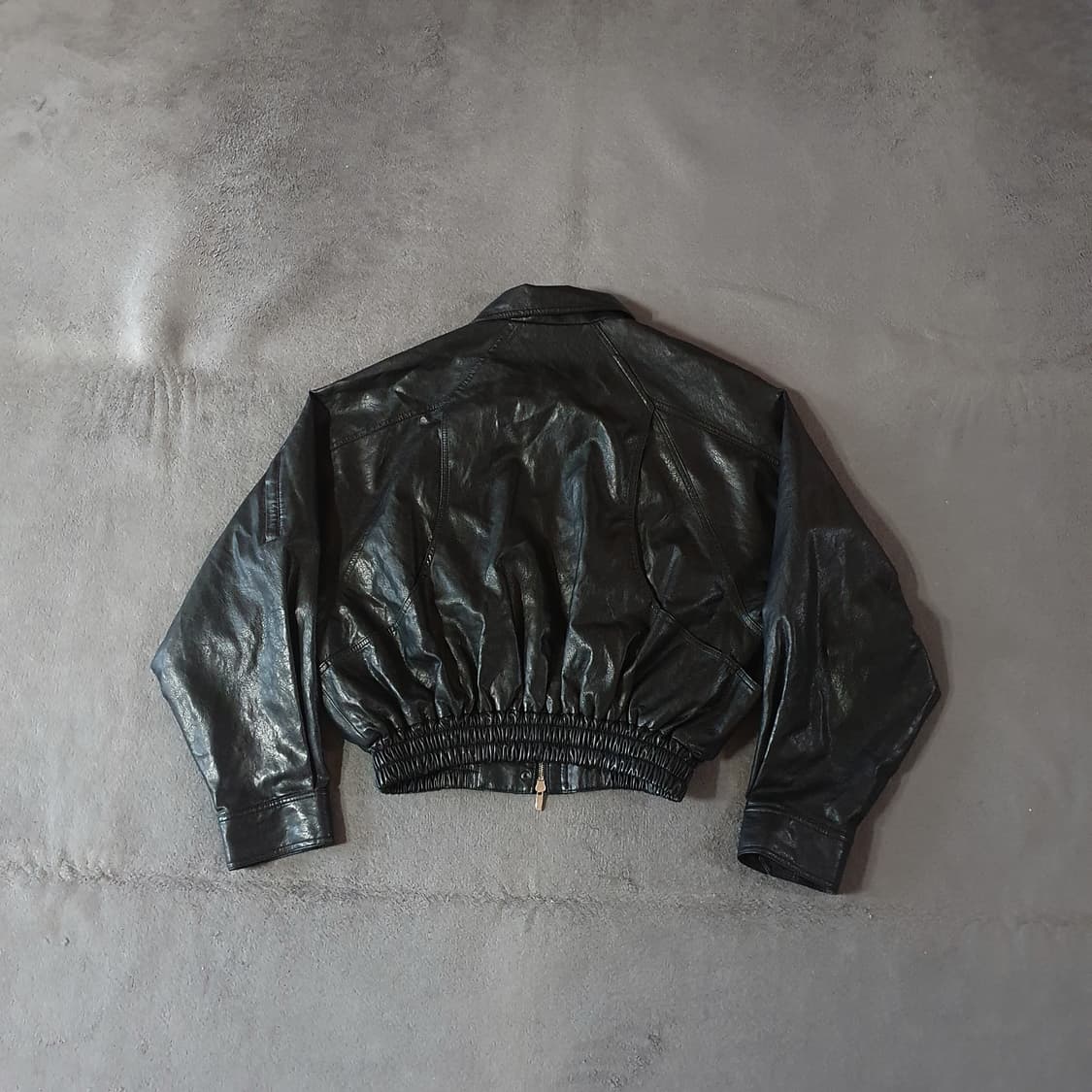 트리밍버드 레더 블루종 자켓 상품이미지4