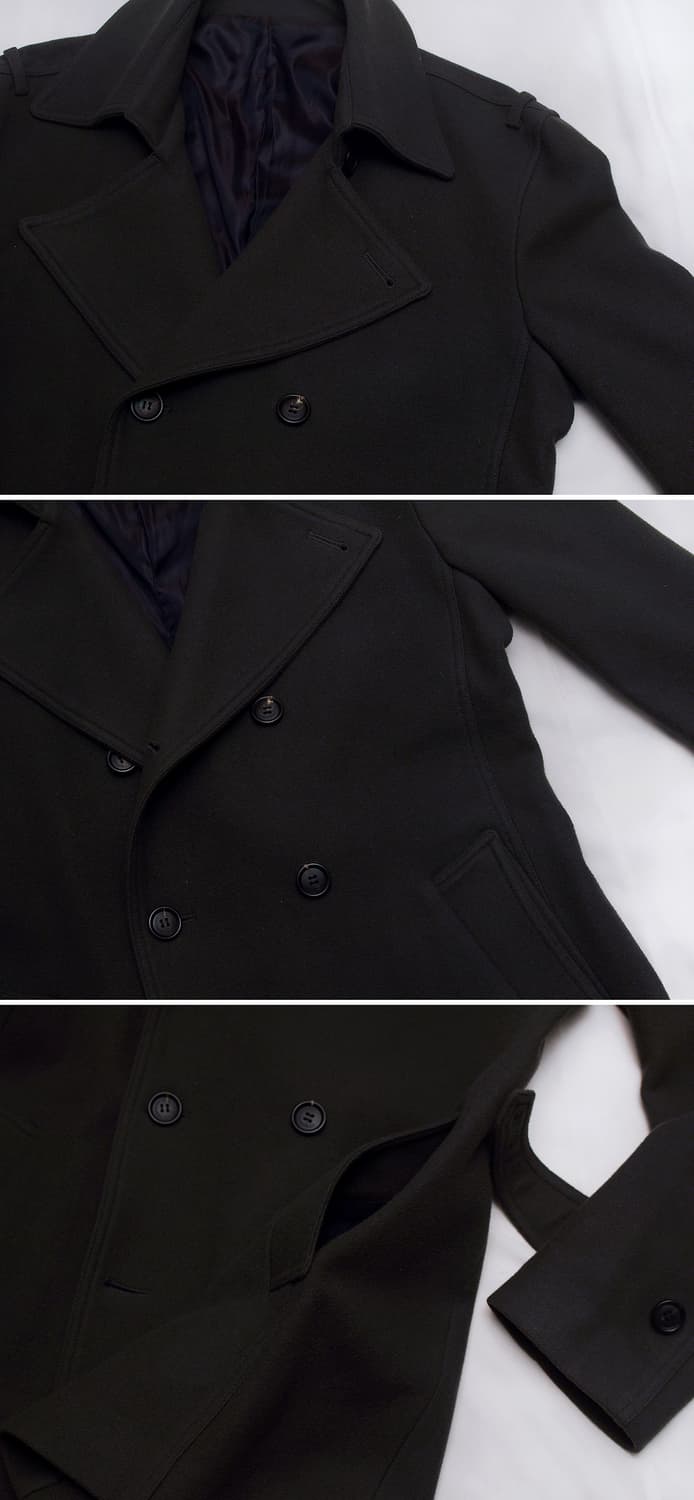 송지오 이탈리안 패브릭 울캐시미어 와이드카라 더블 코트 (100-105) 상품이미지8