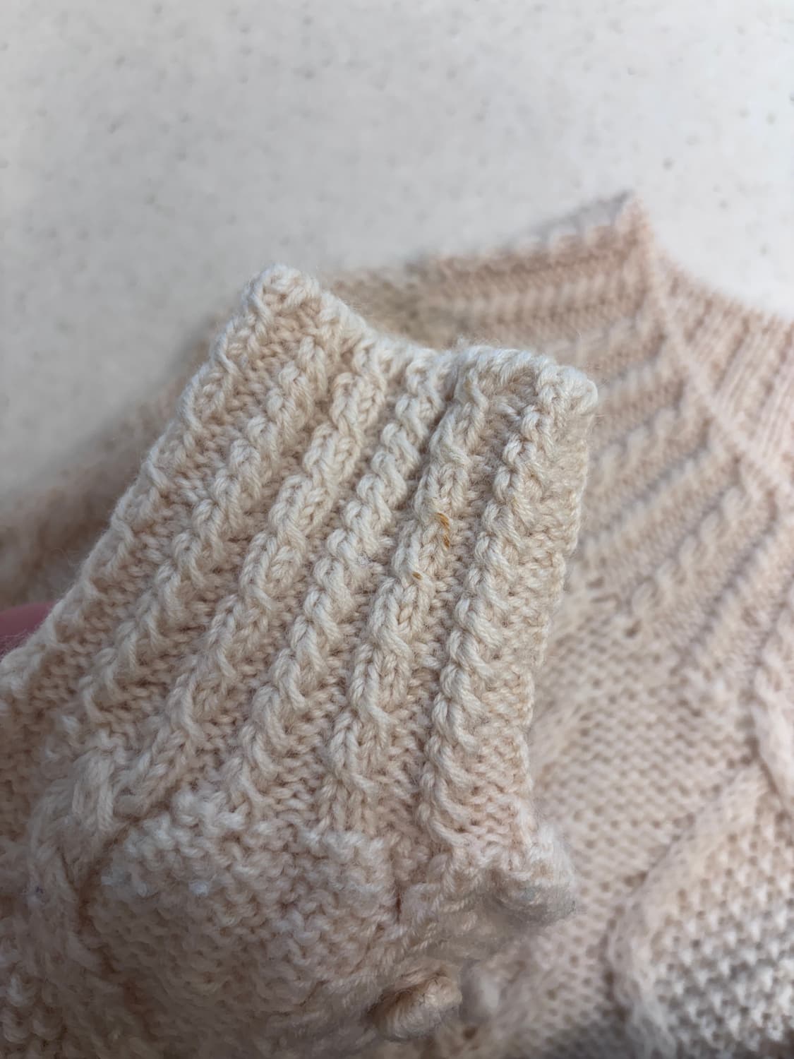 빈티지니트_흰순이 아란니트,폼폼이 울100 상품이미지6