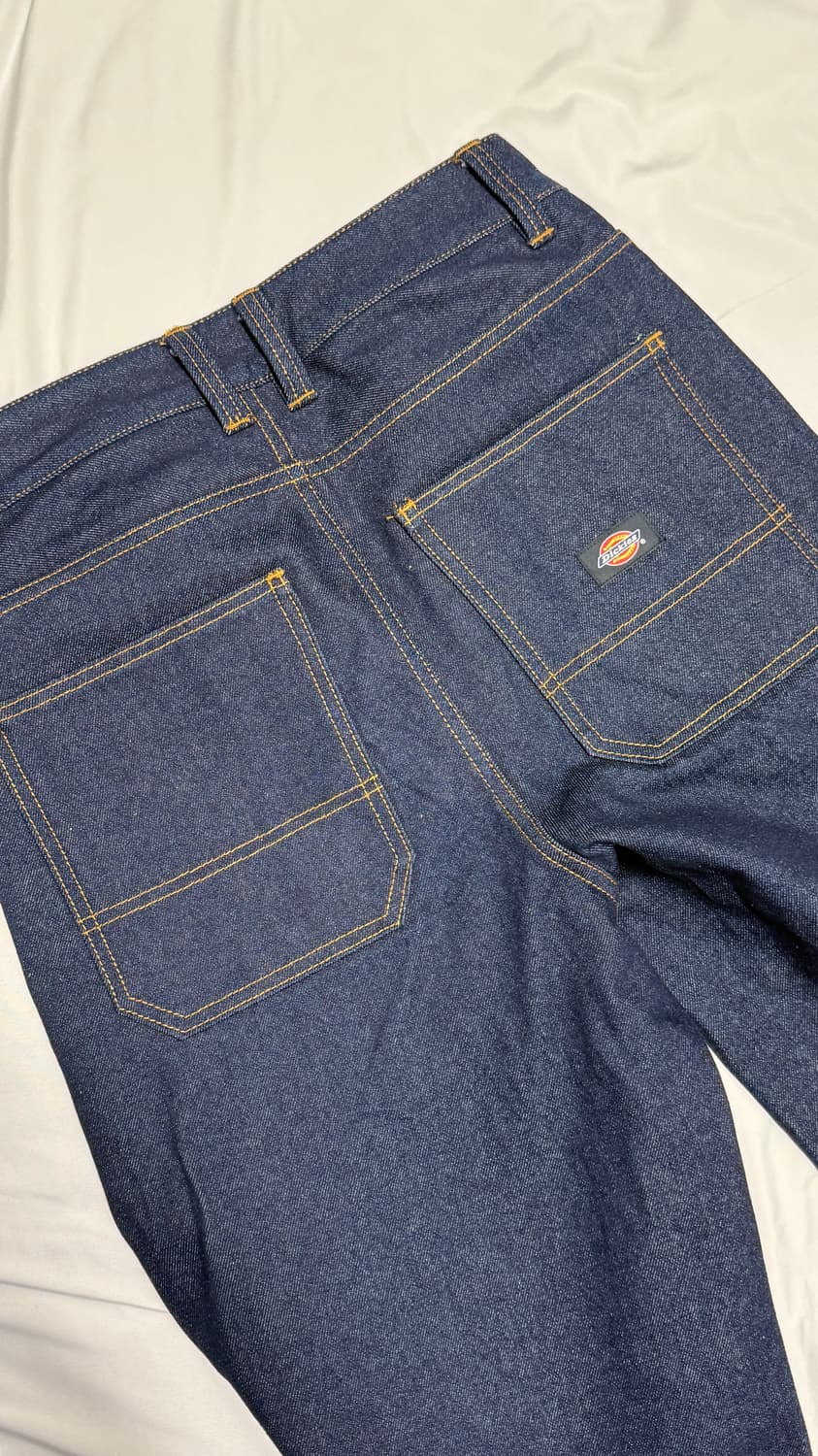 디키즈 리지드 데님 인디고 와이드 팬츠 (S) 상품이미지2