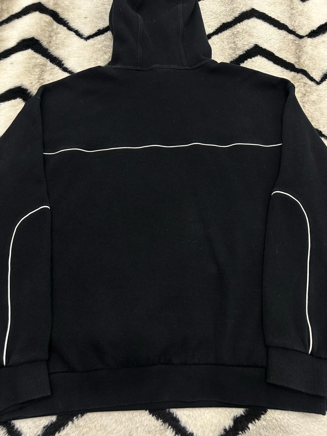 [L]엄브로 오버핏 타이핑 후드/블랙/기모 상품이미지4