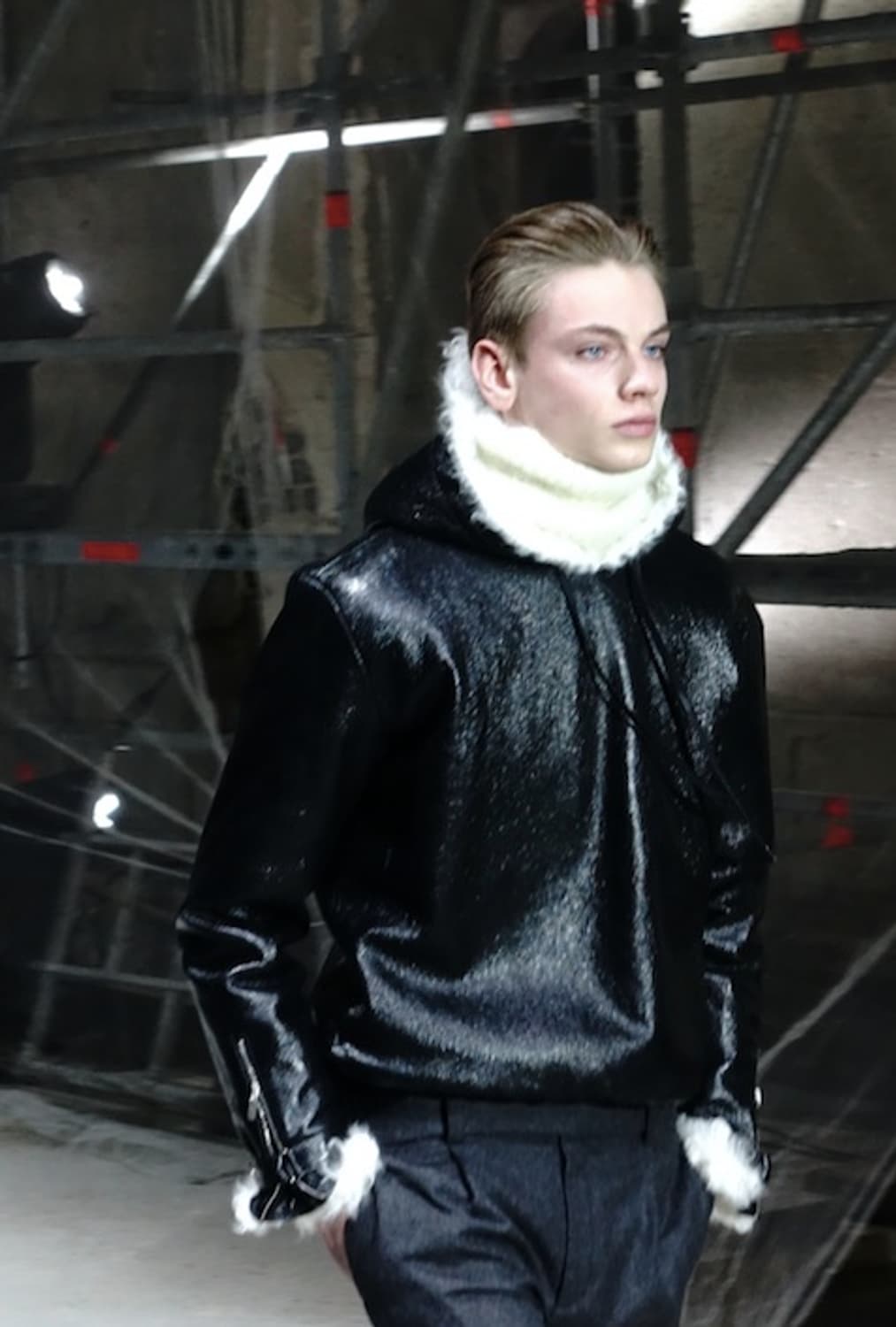 17aw Saint Laurent Paris leather hooded 상품이미지2