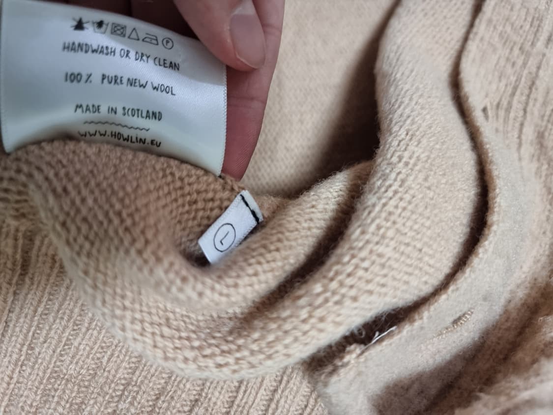 하울린 howlin 쉐기독 가디건 카멜 L 105 스코틀랜드 할리  상품이미지5