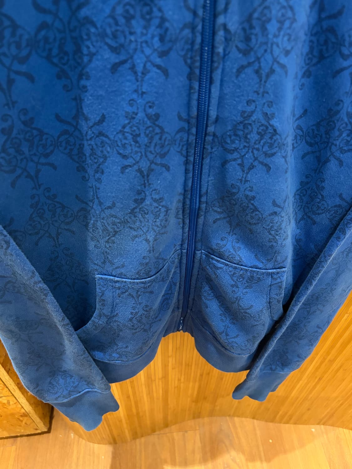 DANVER HAYES BLUE PATTERN HOOD ZIP UP 상품이미지3