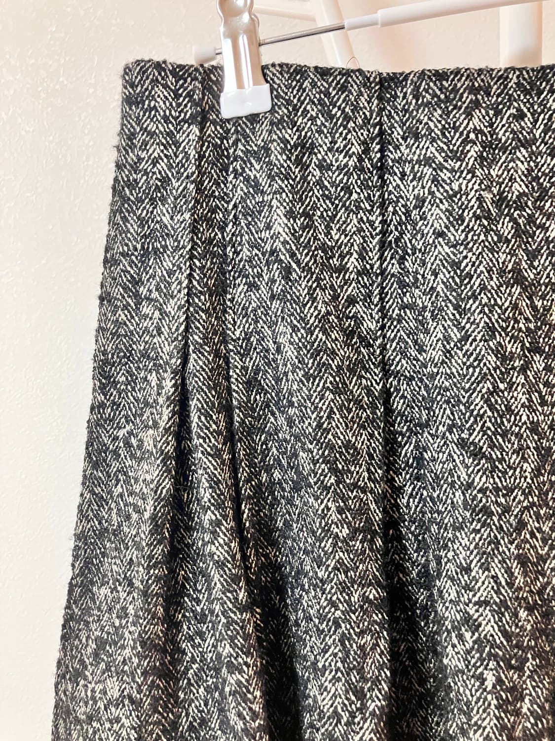 헤링본 플리츠 미니스커트 일본빈티지 모리걸 상품이미지2