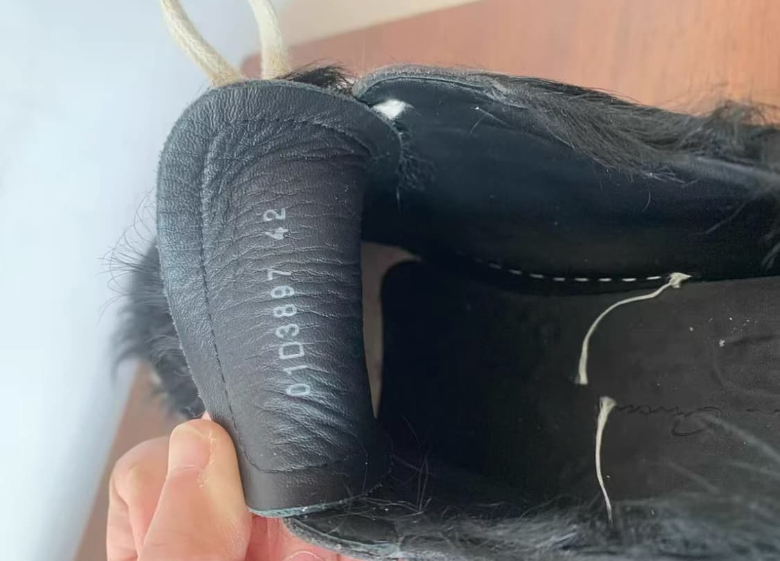 릭오웬스 흑백 포니헤어 RO VANS 42 상품이미지6