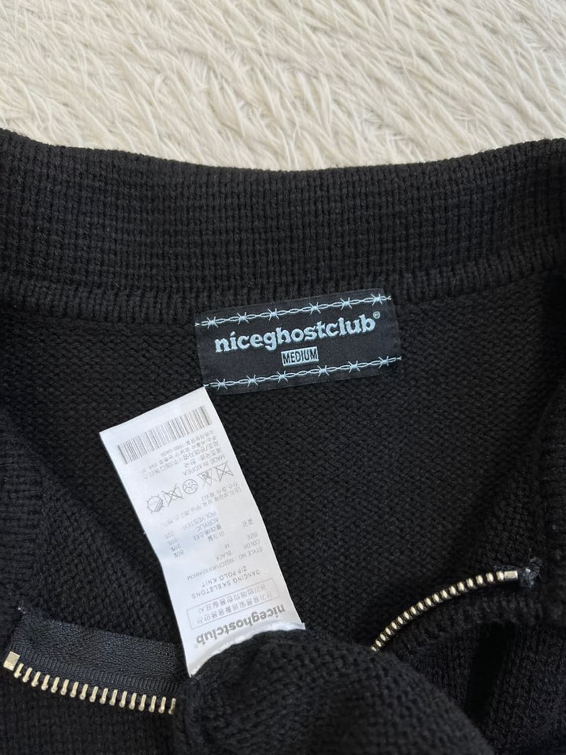 나이스고스트클럽 니트 집업 가디건/#2829 상품이미지4