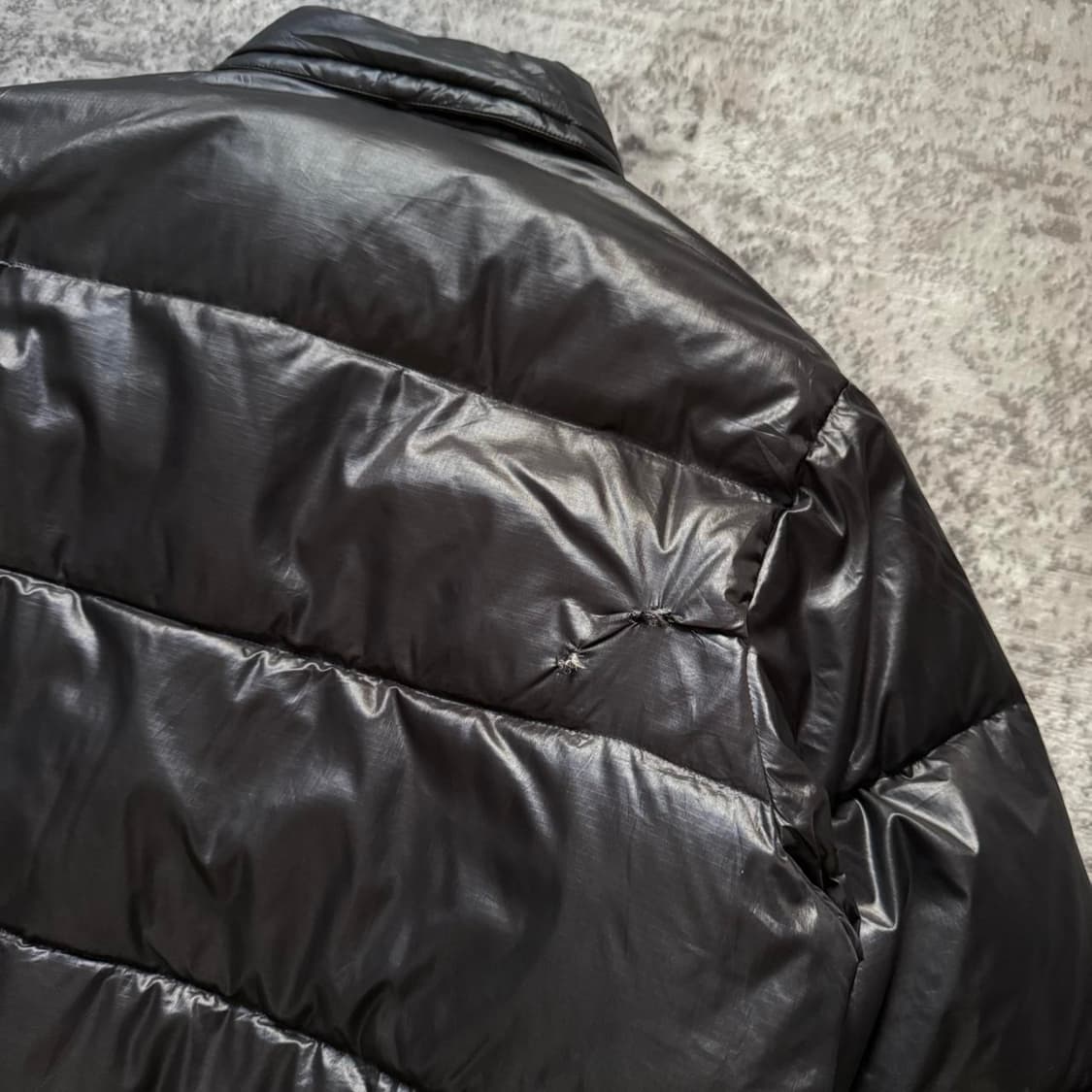00s 폴로 랄프로렌 오일드 다운 패딩 자켓 블랙 상품이미지7