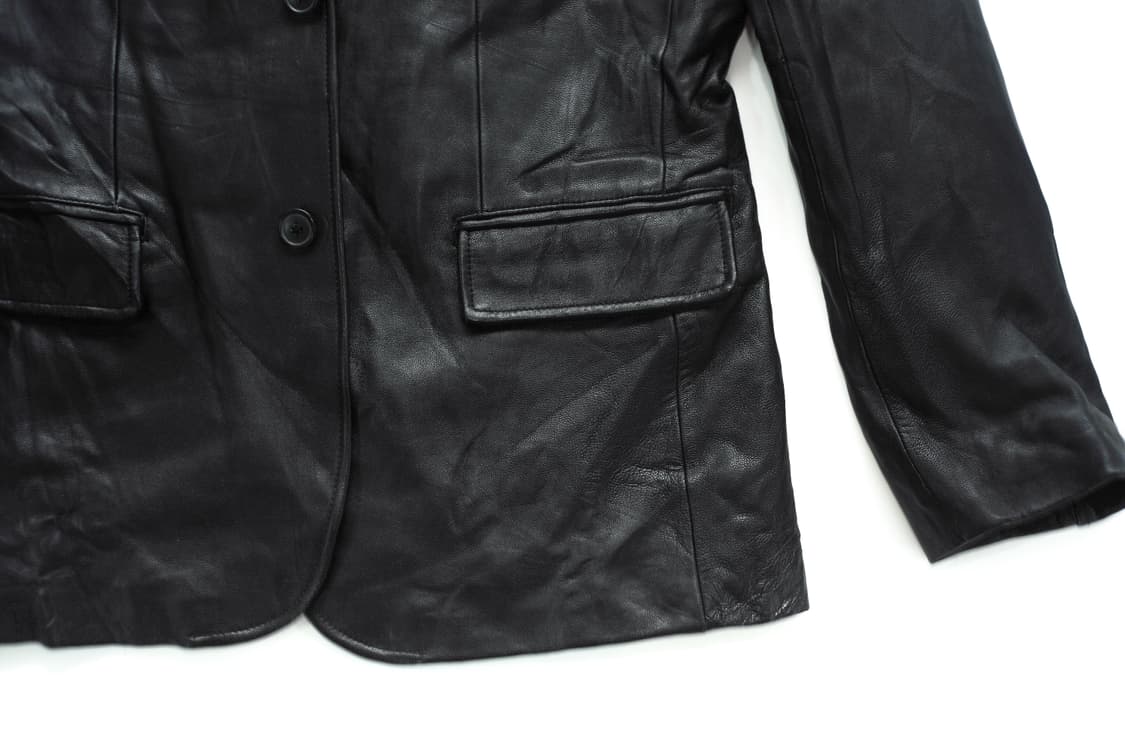 TWO BUTTON LEATHER BLAZER 상품이미지3