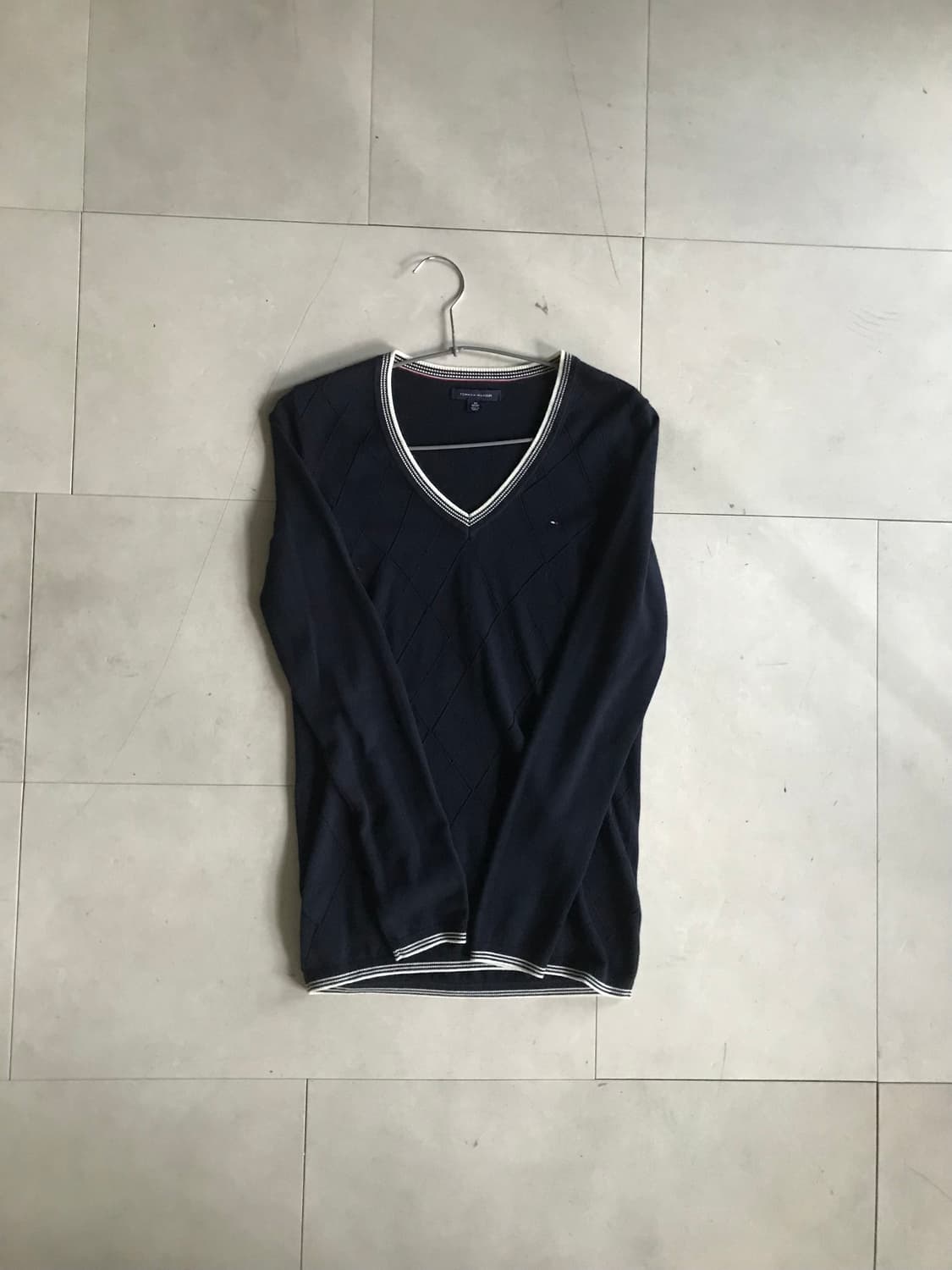 타미힐피거 네이비 슬림핏 니트 상품이미지6