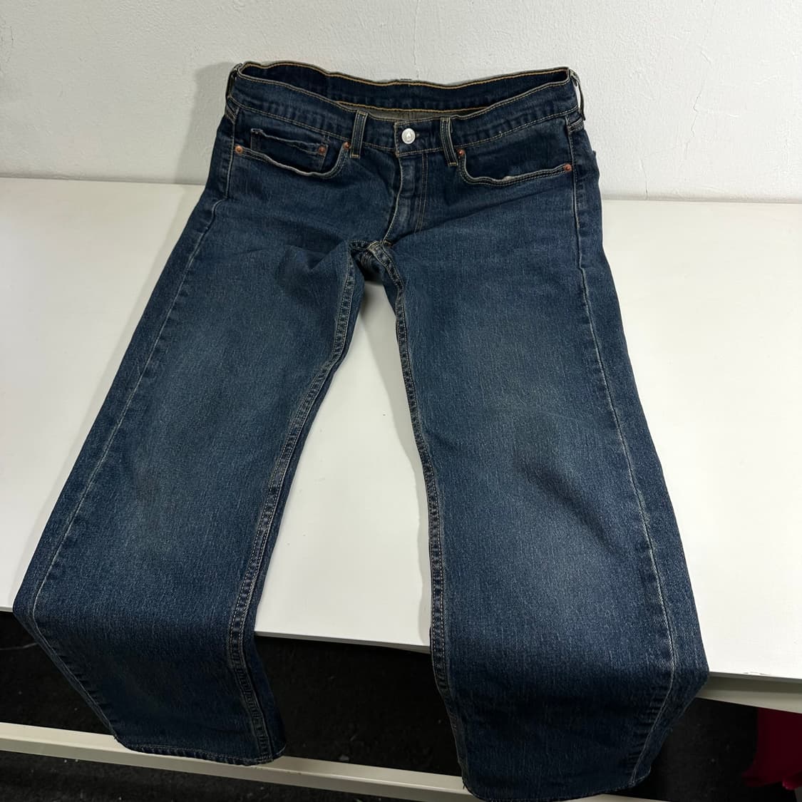 M 리바이스505 레귤러핏 진청 데님팬츠 청바지 상품이미지4