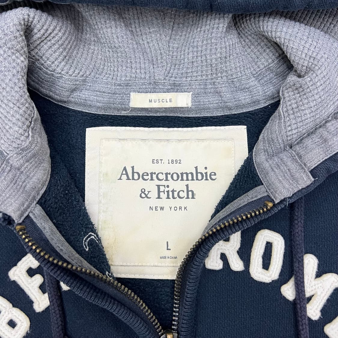 착샷O 아베크롬비 네이비 후드집업 상품이미지2