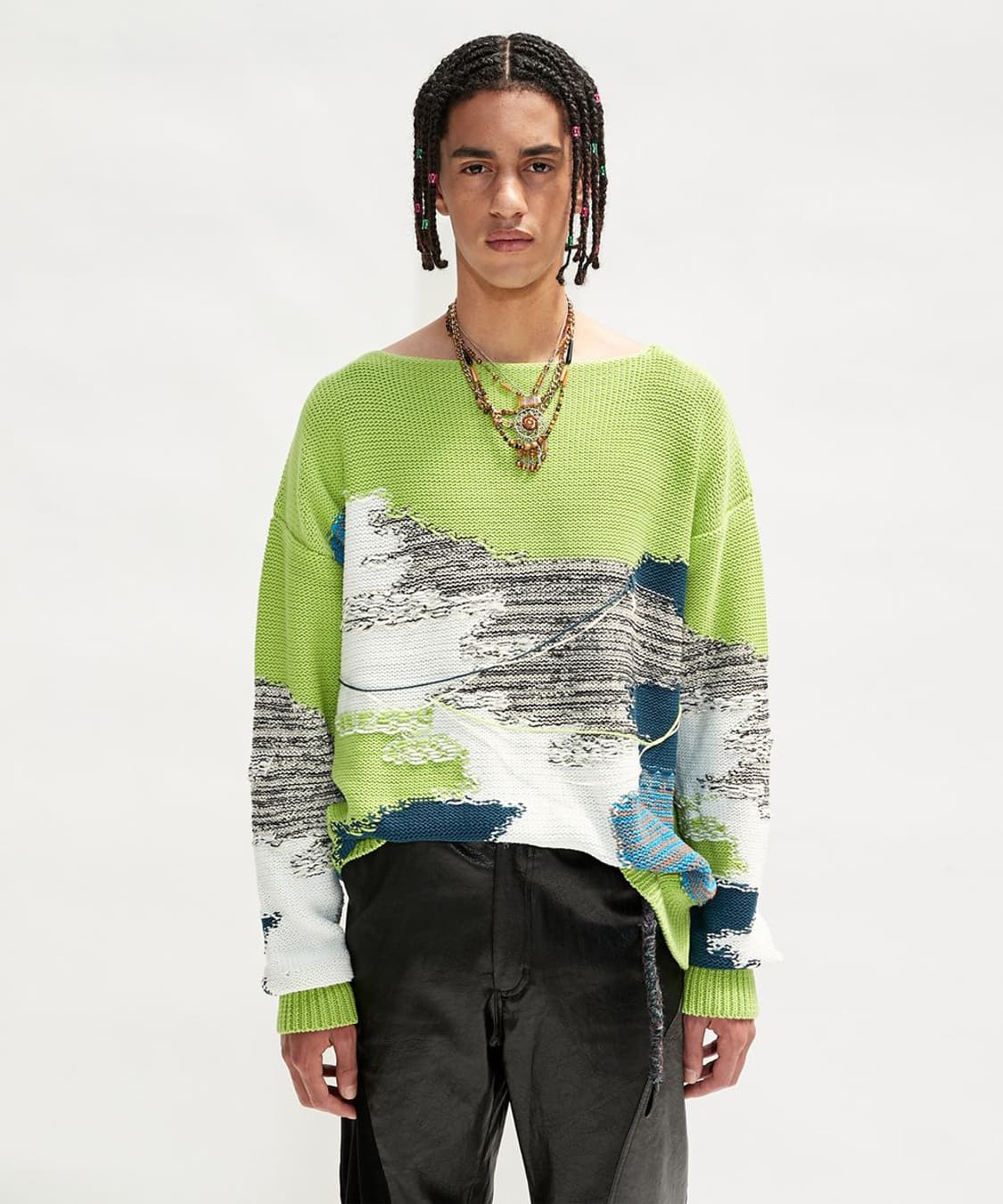 앤더슨벨 프랑 인타르시아 니트(S) 상품이미지2