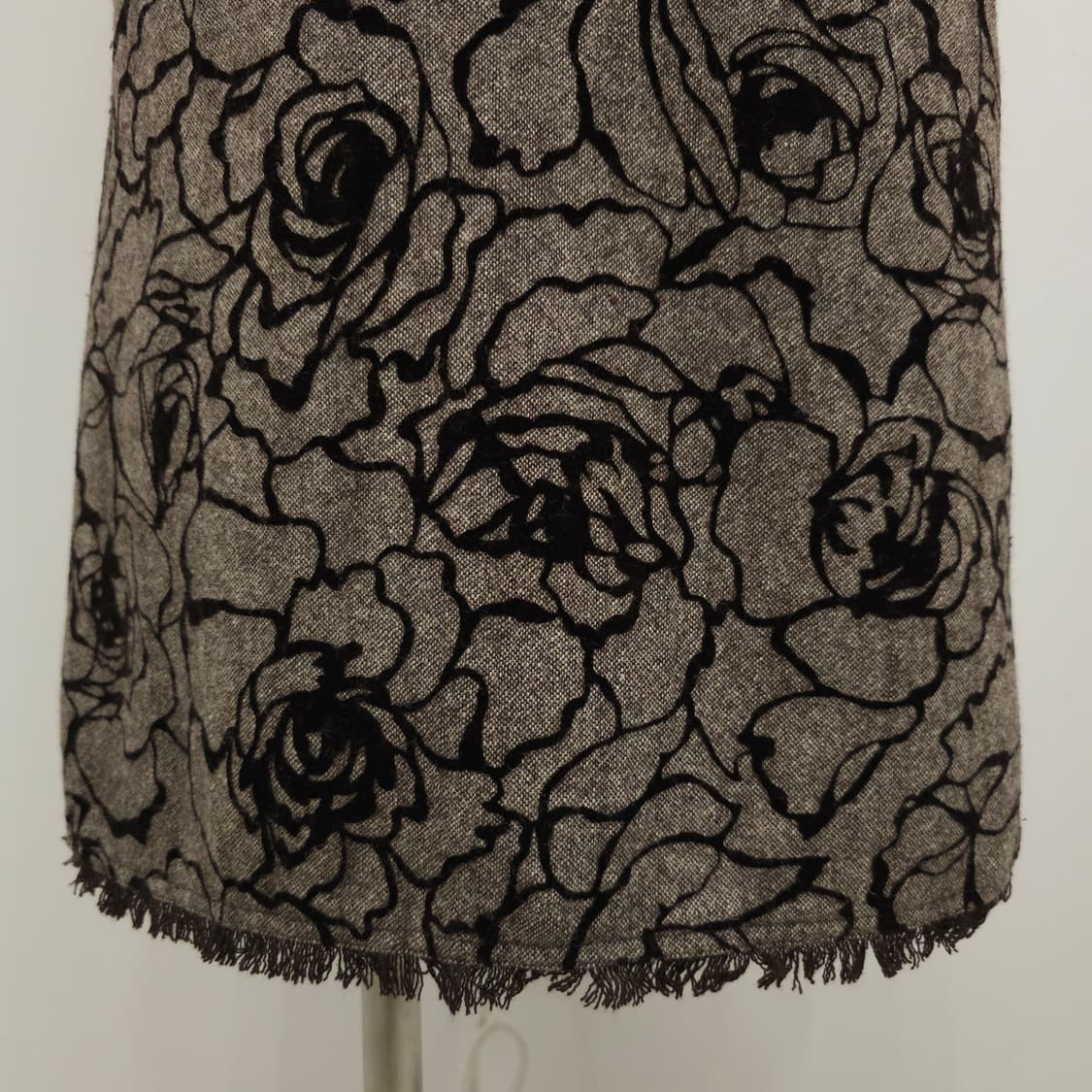 울 플라워 자카드 롱스커트 상품이미지3
