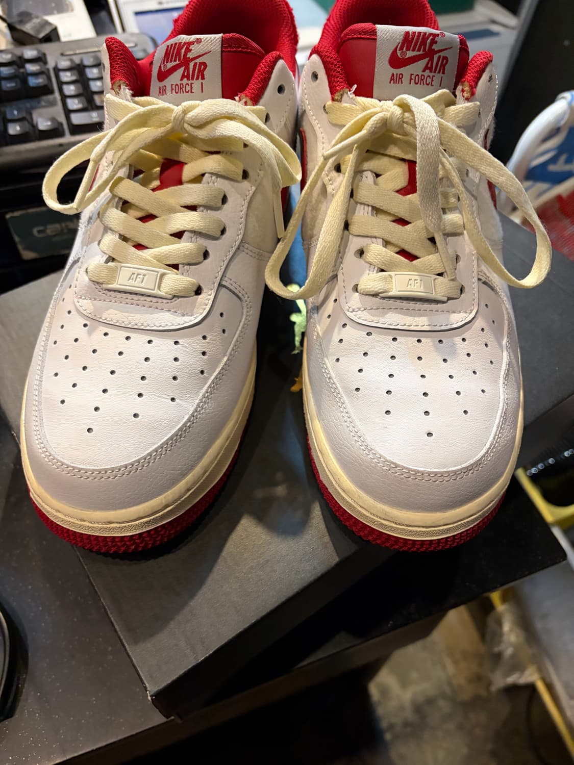 나이키 에어포스  07 LV8 화이트 짐레드  265 상품이미지9