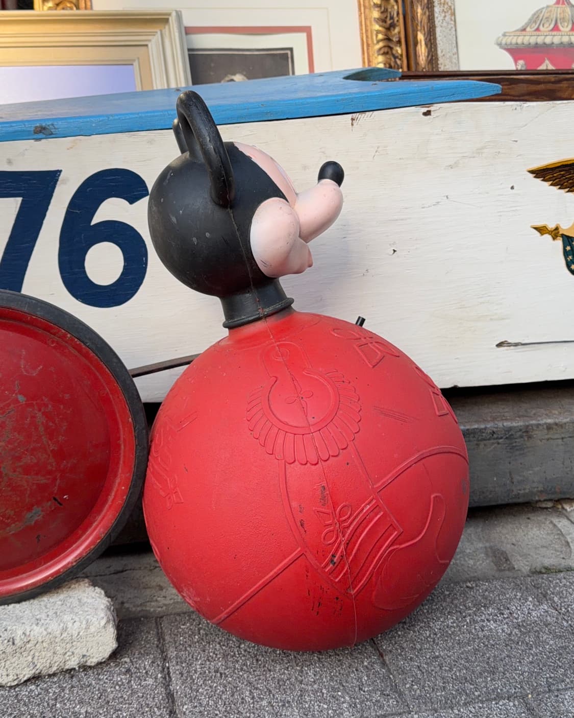 빈티지 소품 1970년 미키마우스 바운스볼 상품이미지3