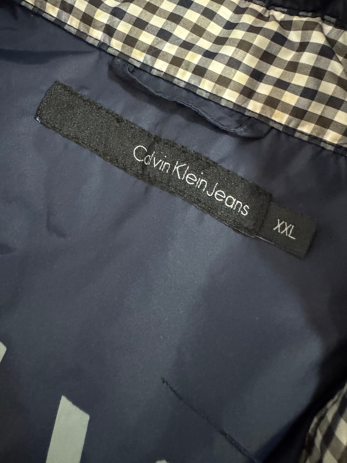 캘빈클라인 진스 커스텀 투포켓 다운 점퍼 자켓 XL 네이비 상품이미지3