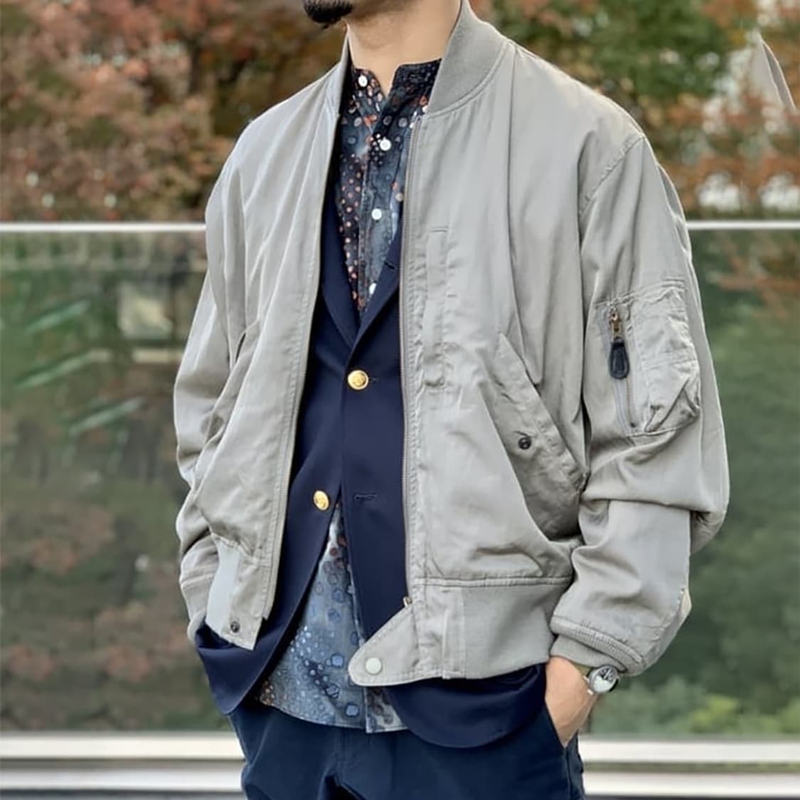 satin flight jacket 상품이미지2