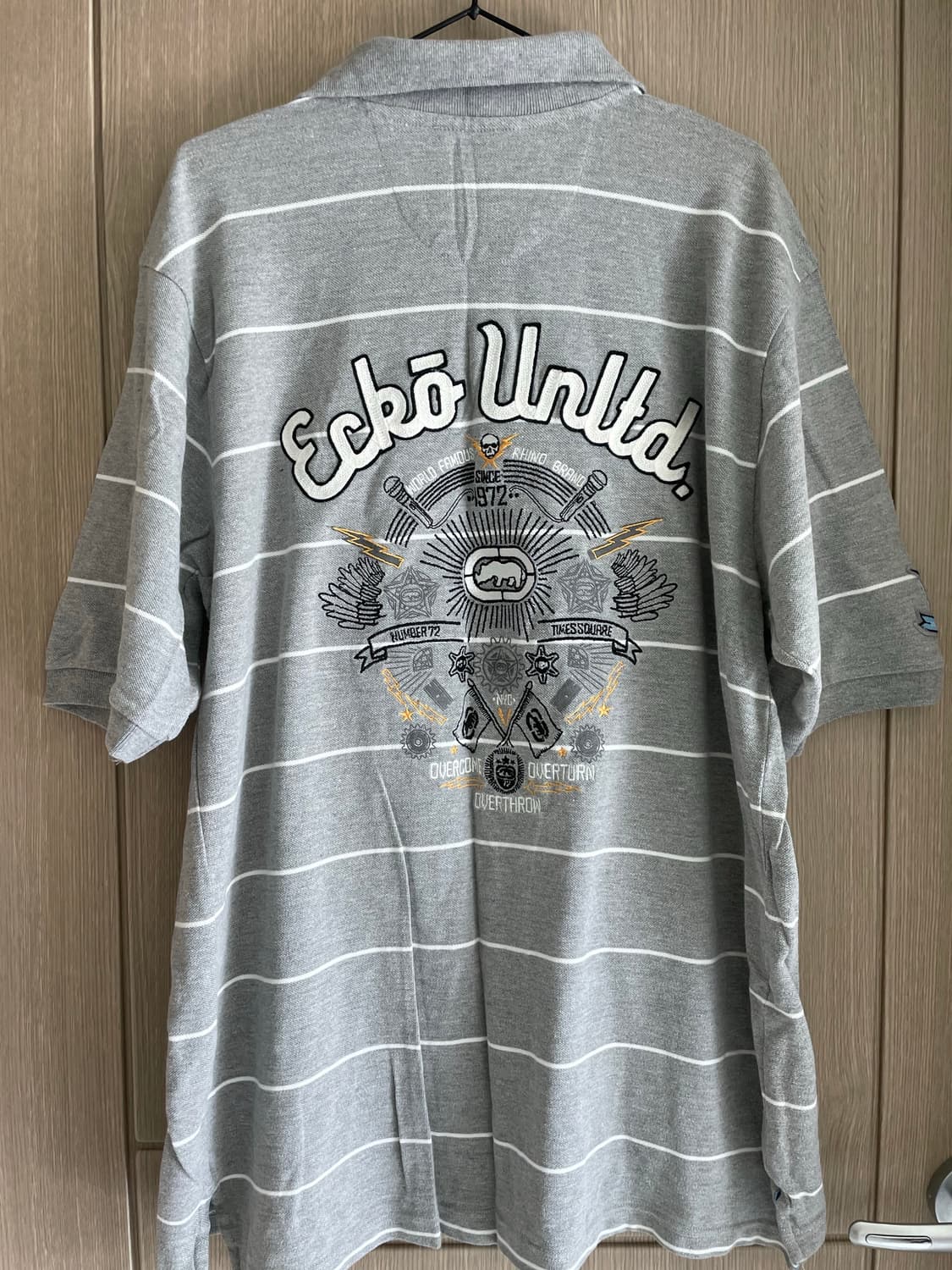 에코 언리미티드 백프린팅 펑크락 스트라이프 그레이 pk 상품이미지6