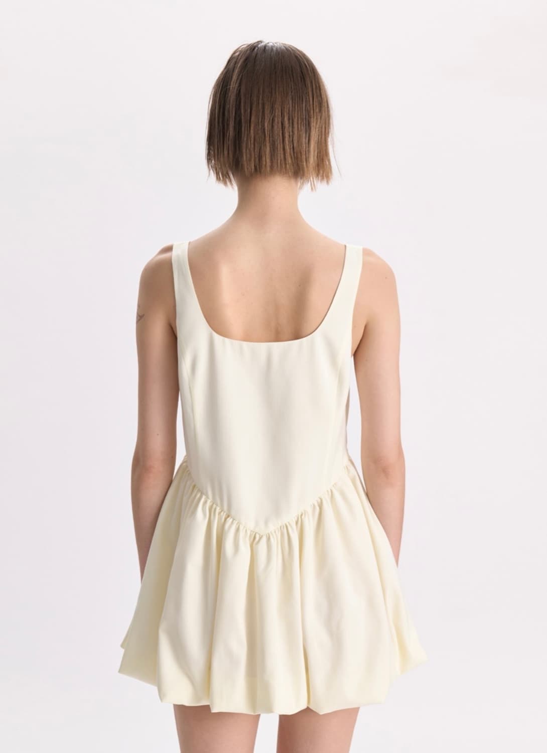 경 미니 퍼프 드레스 상품이미지3