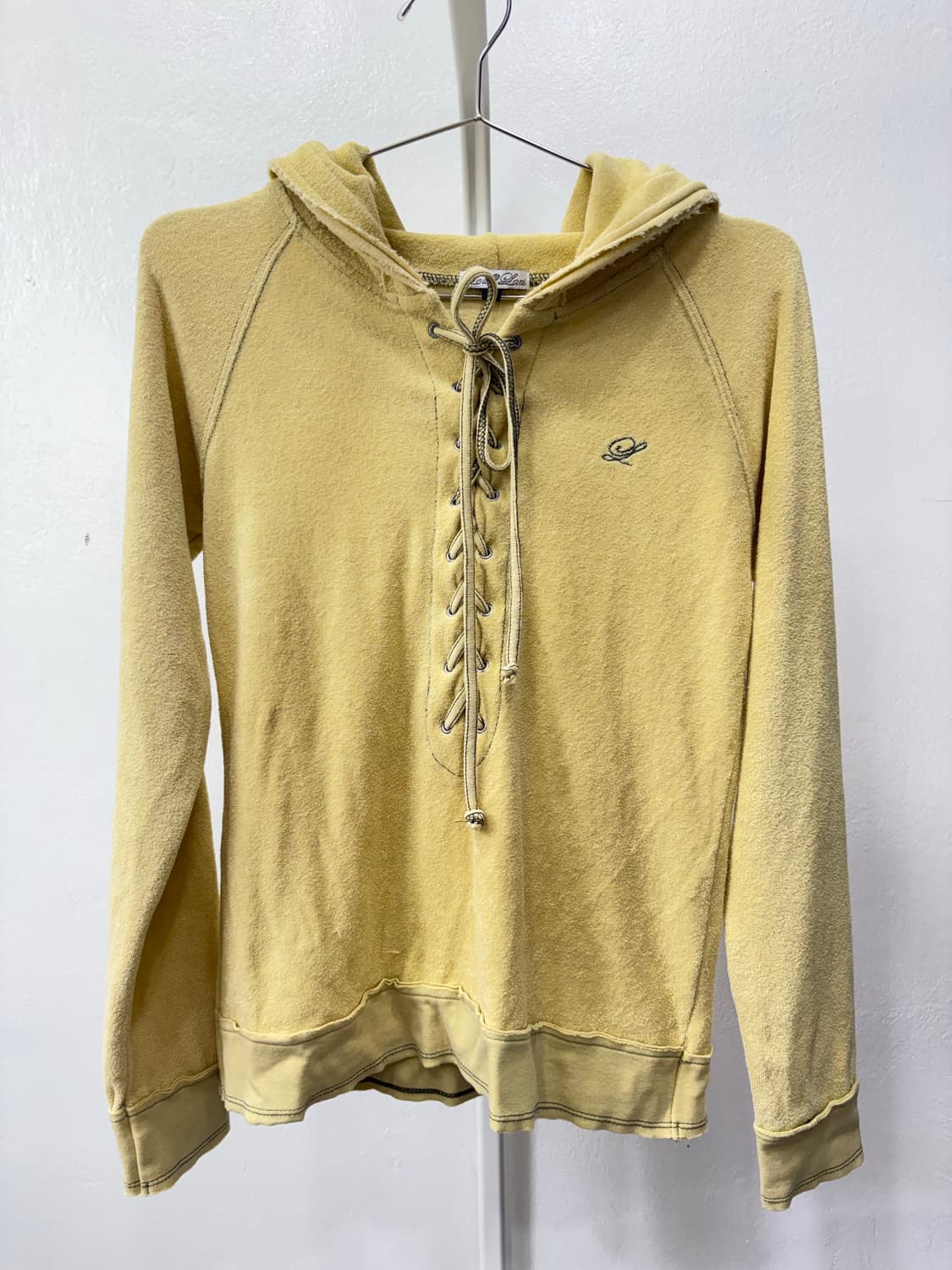 테리 아일렛 후드 긴팔티 상품이미지3