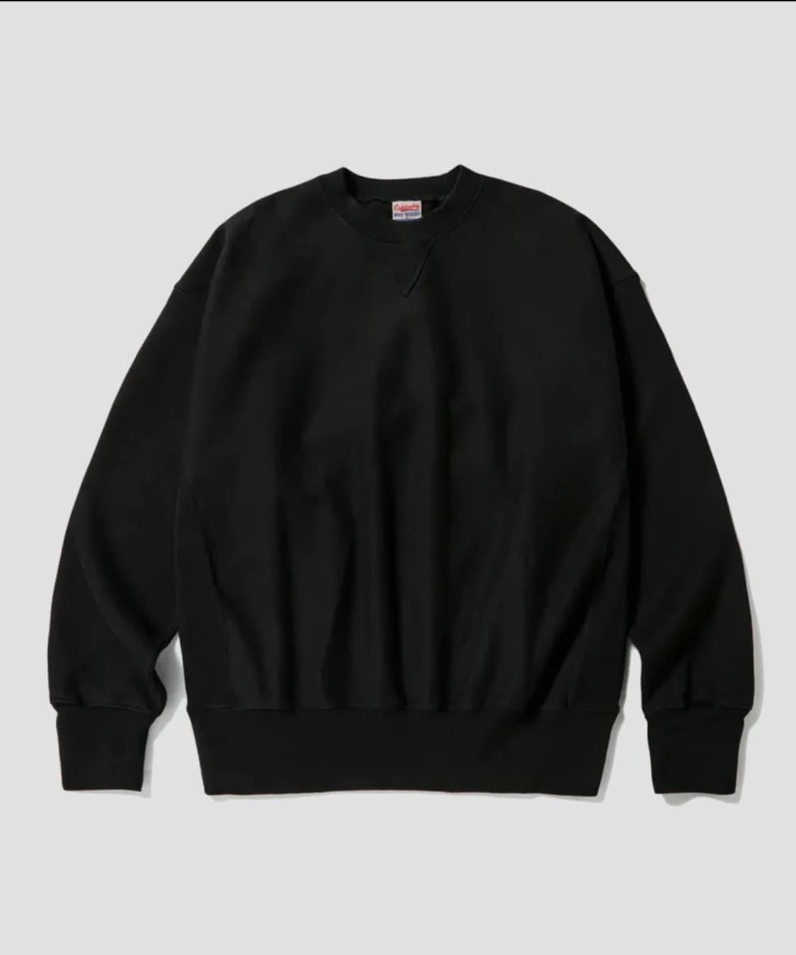 아웃스탠딩 REVERSE HEAVY SWEAT BLACK 셋압 상품이미지1