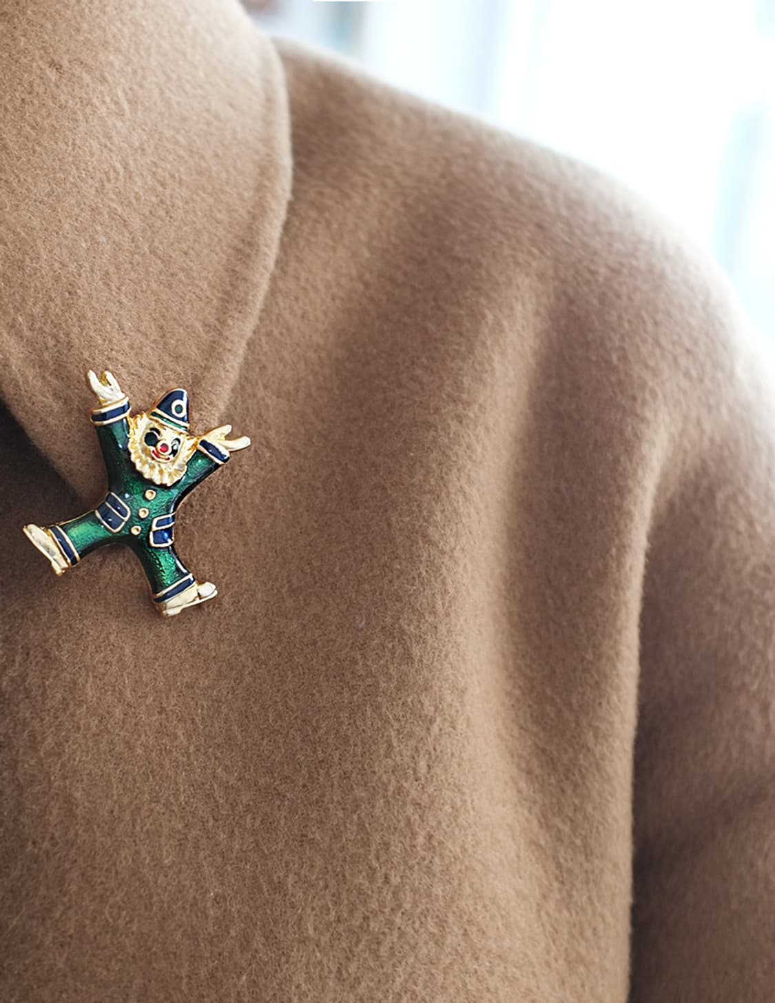 1980s 귀여운 삐에로 빈티지브로치 빈티지악세사리 상품이미지8