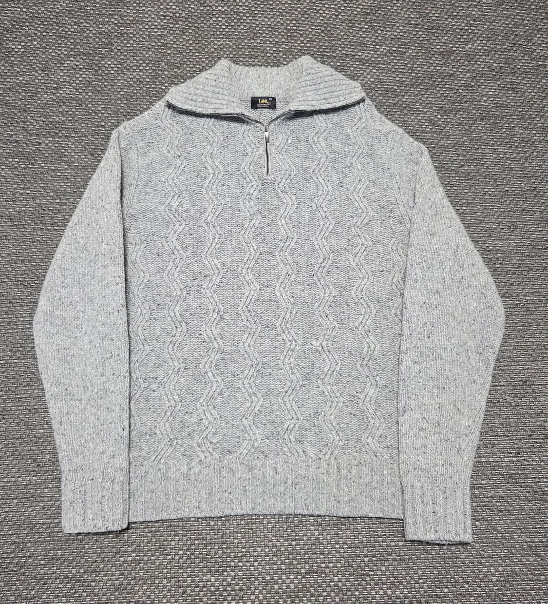 Lee 리 하프넥 꽈베기 니트 스웨터 상품이미지1