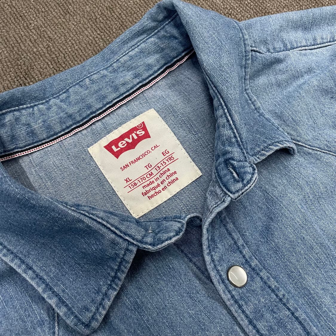 levis 리바이스 웨스턴 데님셔츠 m 상품이미지2