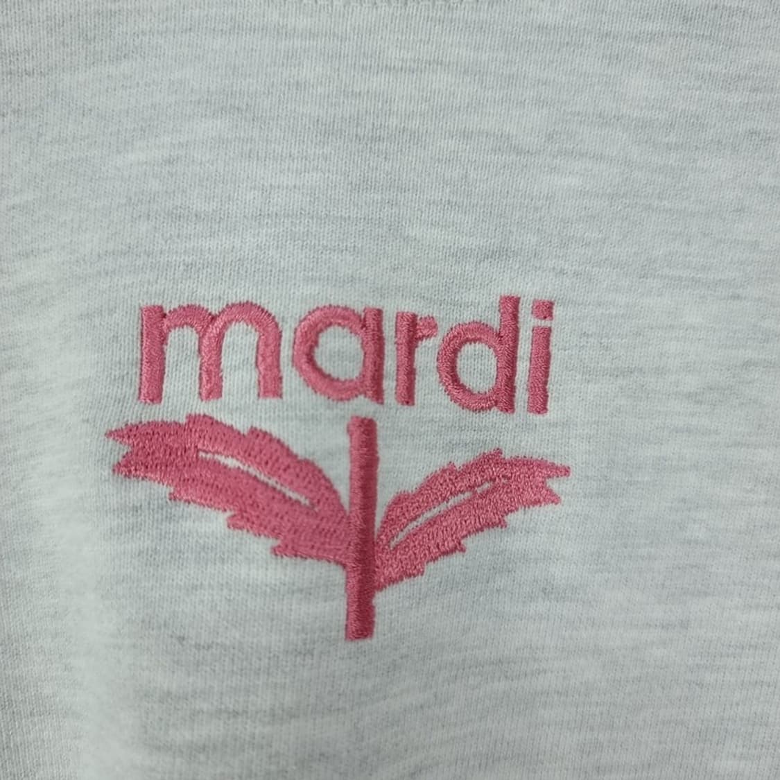 [마르디메크르디] 로고 자수 오버핏 맨투맨 그레이 M19208 상품이미지6