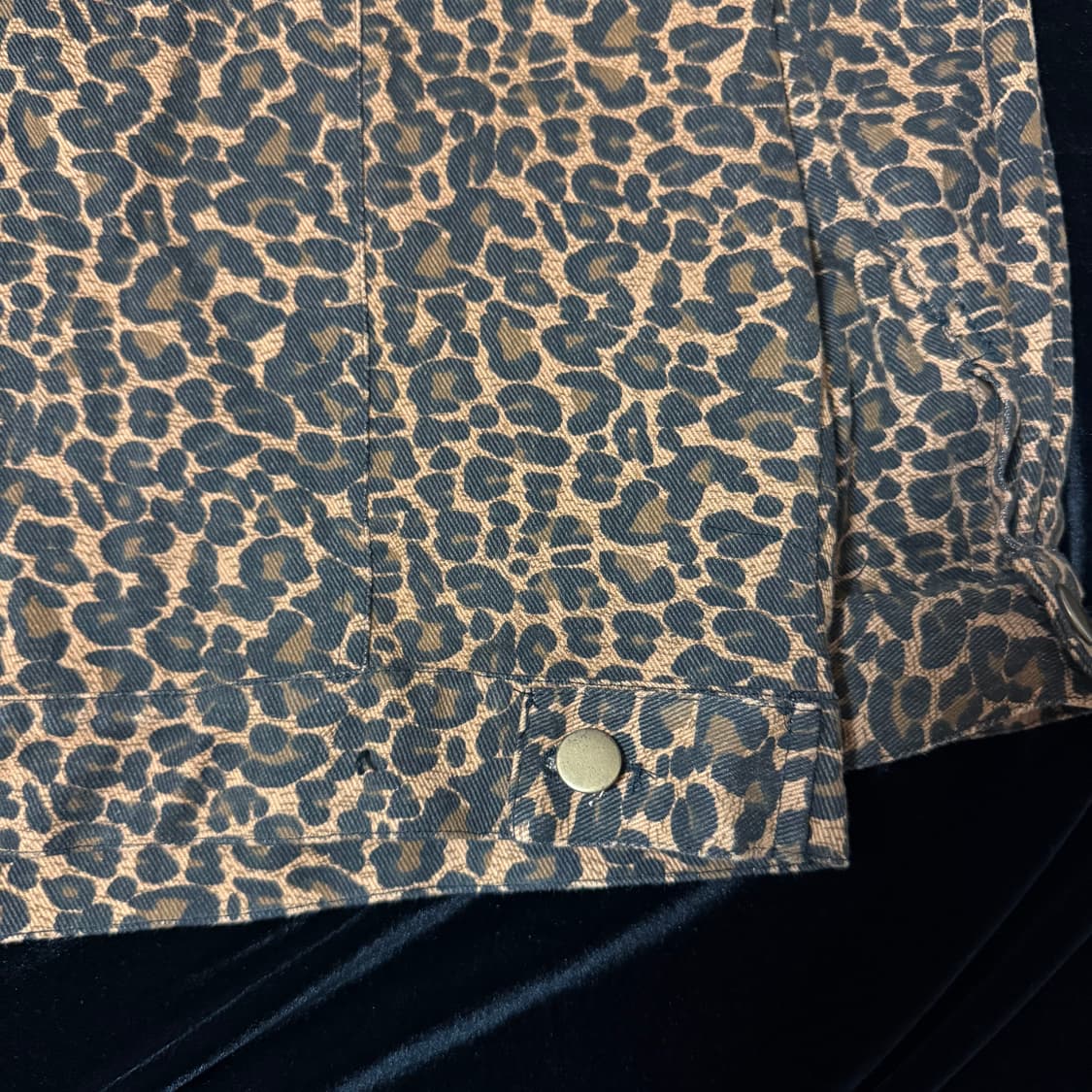 빈티지 레오파드(호피) 트러커 자켓 상품이미지4