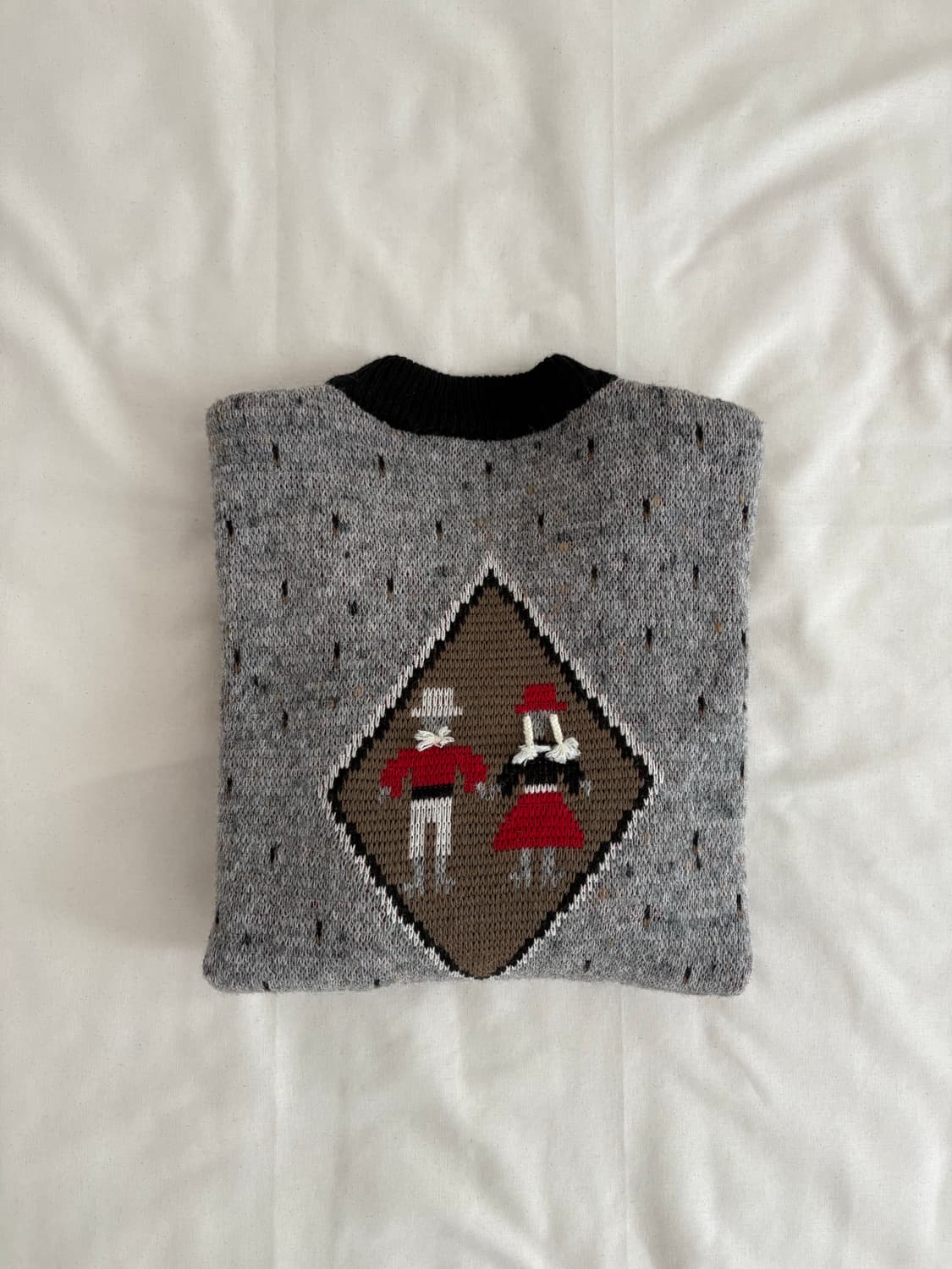 vintage wool pattern sweater  상품이미지7