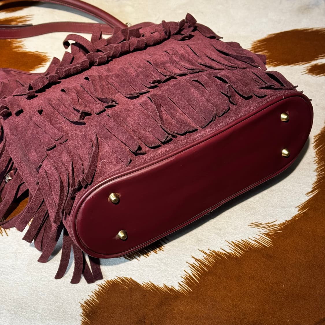 프린지 보헤미안 호보백 숄더백 (OS) 스웨이드 상품이미지6