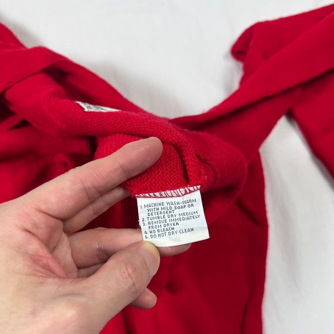 80‘s izod 라코스테 블루 로고 올론아크릴 가디건 상품이미지7