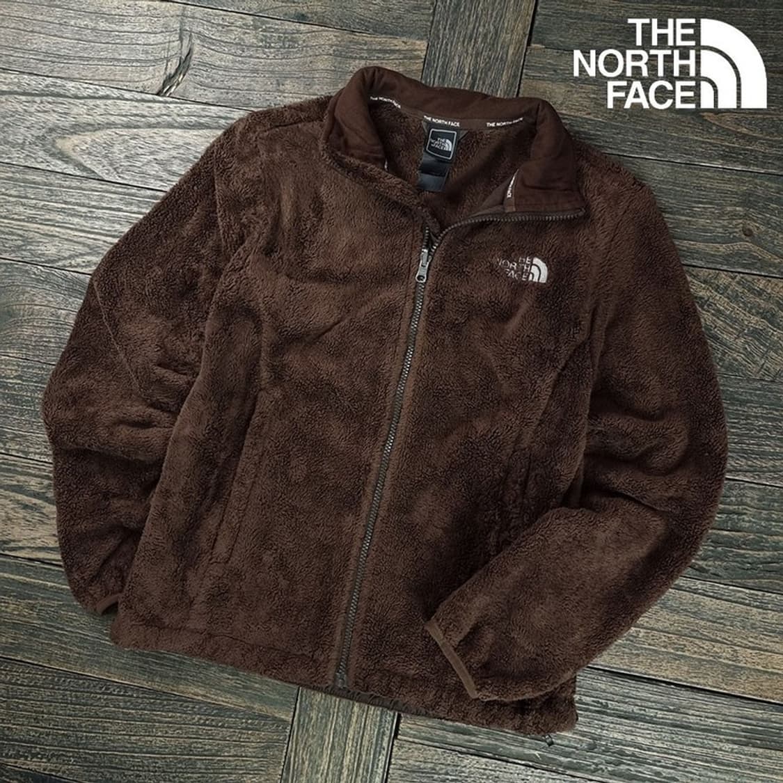 [노스페이스] 로고 자수 후리스 자켓 초코브라운 M19229 상품이미지1
