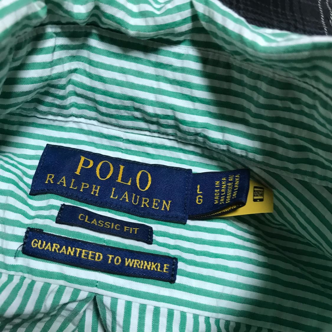 폴로 클래식핏 스트라이프 셔츠 극미중고 박스포함 상품이미지4