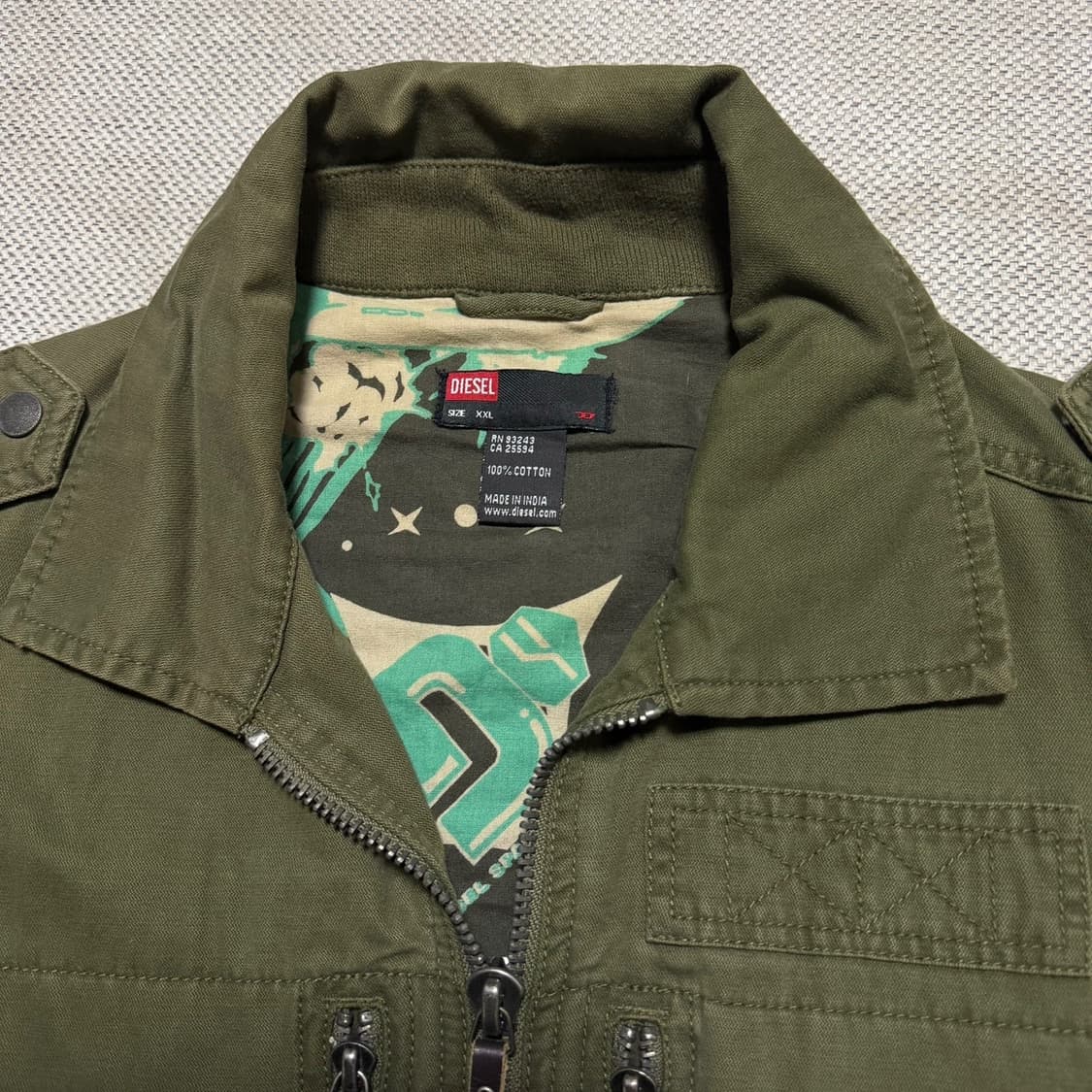 DIESEL 올드 디젤 빈티지 코튼 디테일 스윙톱 자켓 상품이미지2