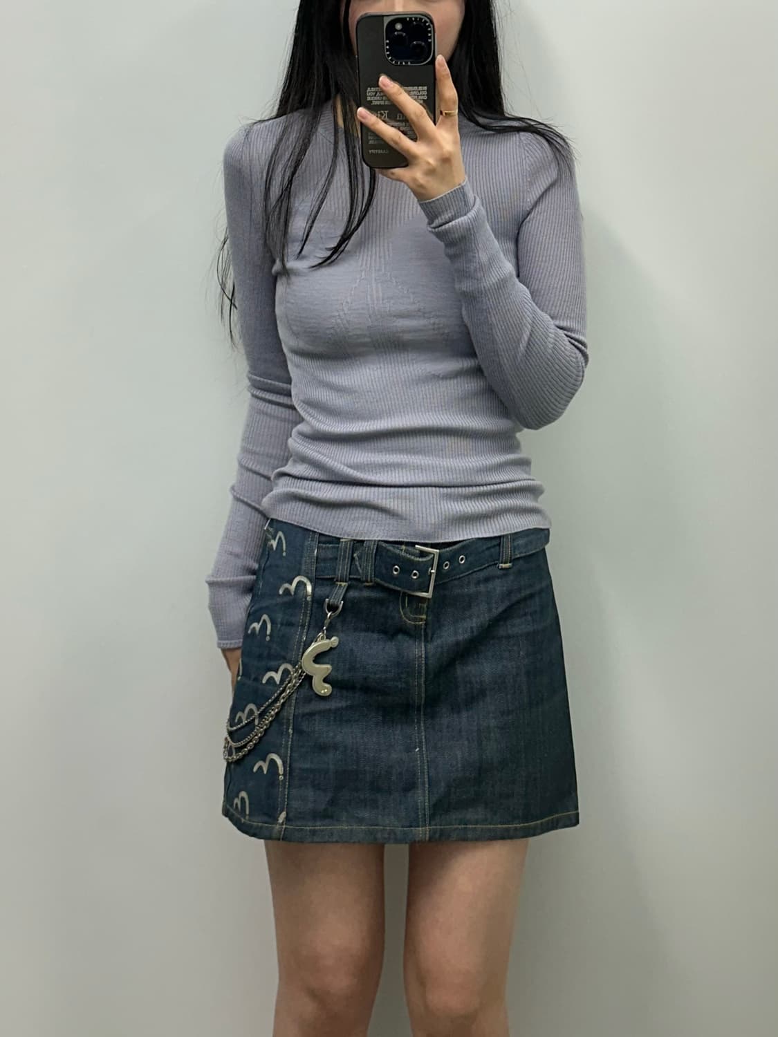 오픈와이와이 골지 니트 탑 상품이미지1