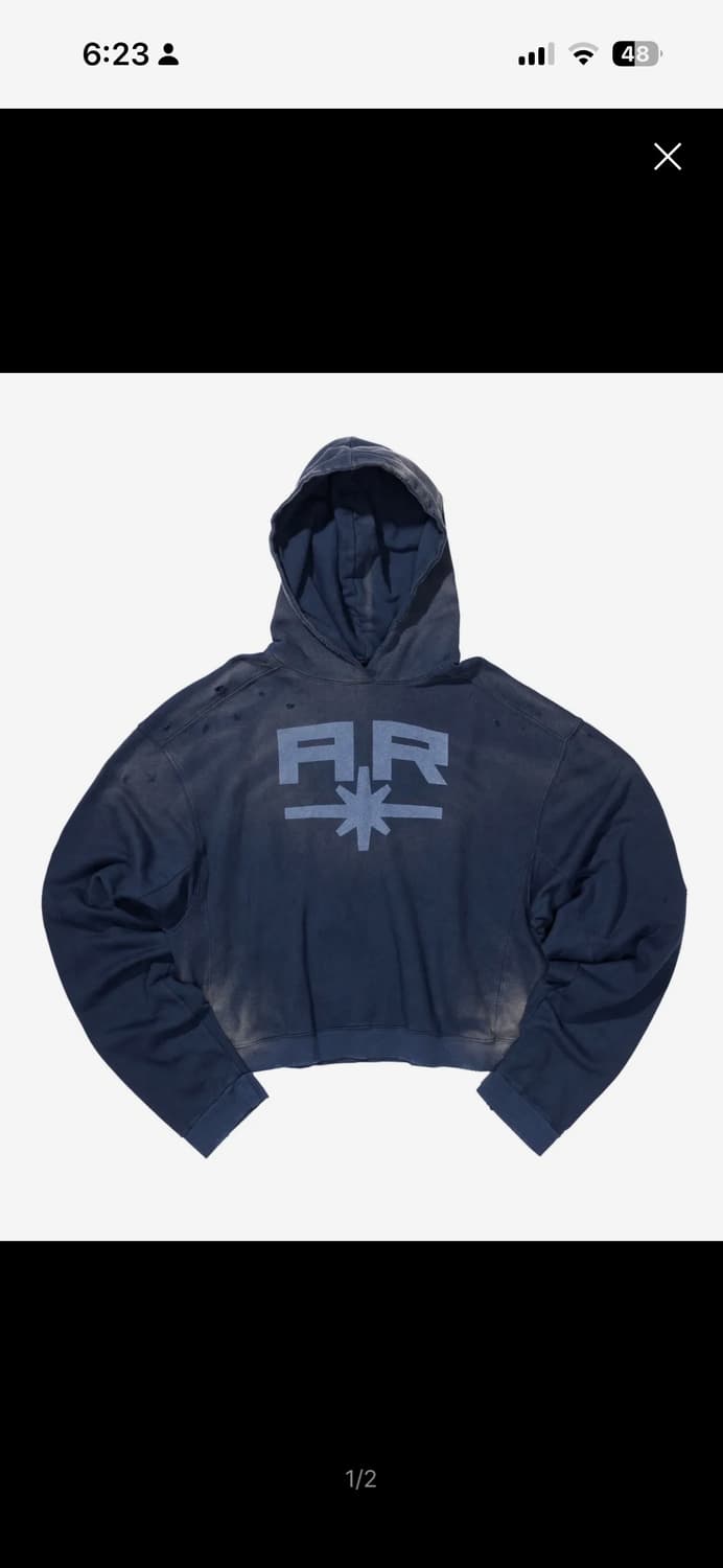 틸던 ART HOODIE navy 상품이미지1