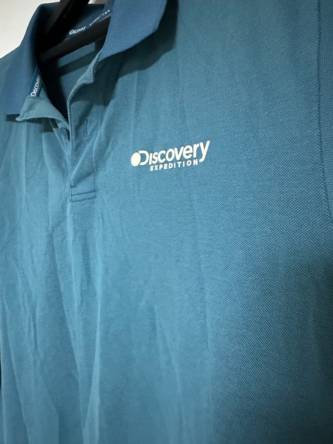 디스커버리 폴로 반팔 티셔츠 블루 상품이미지3