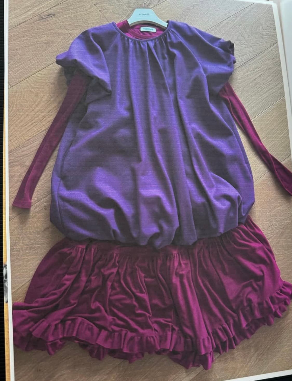 cosmoss 코스모스 프릴 스커트 마젠타 상품이미지4