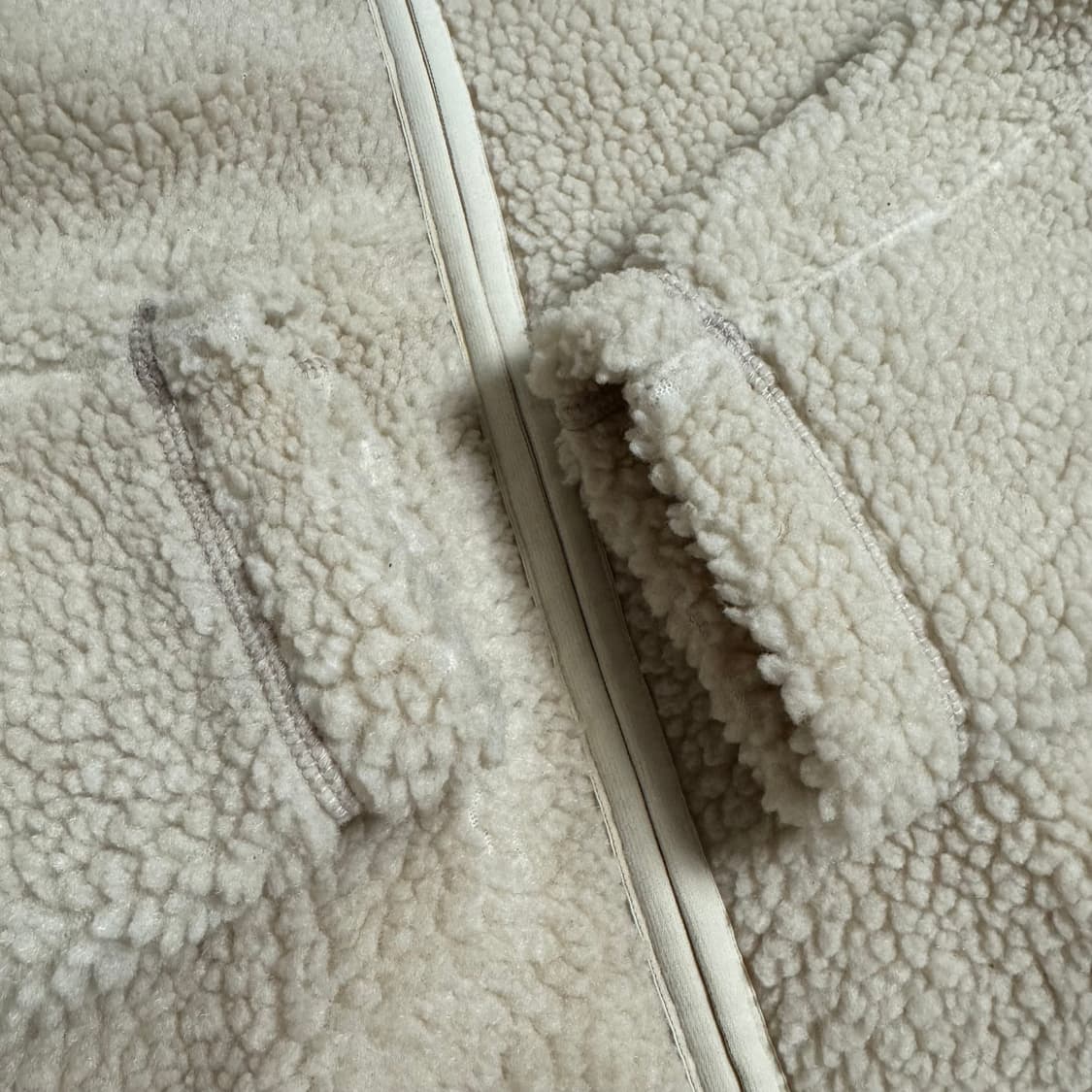 [M] NSAD 컬리 기본형 플리스자켓 White (100) 상품이미지5