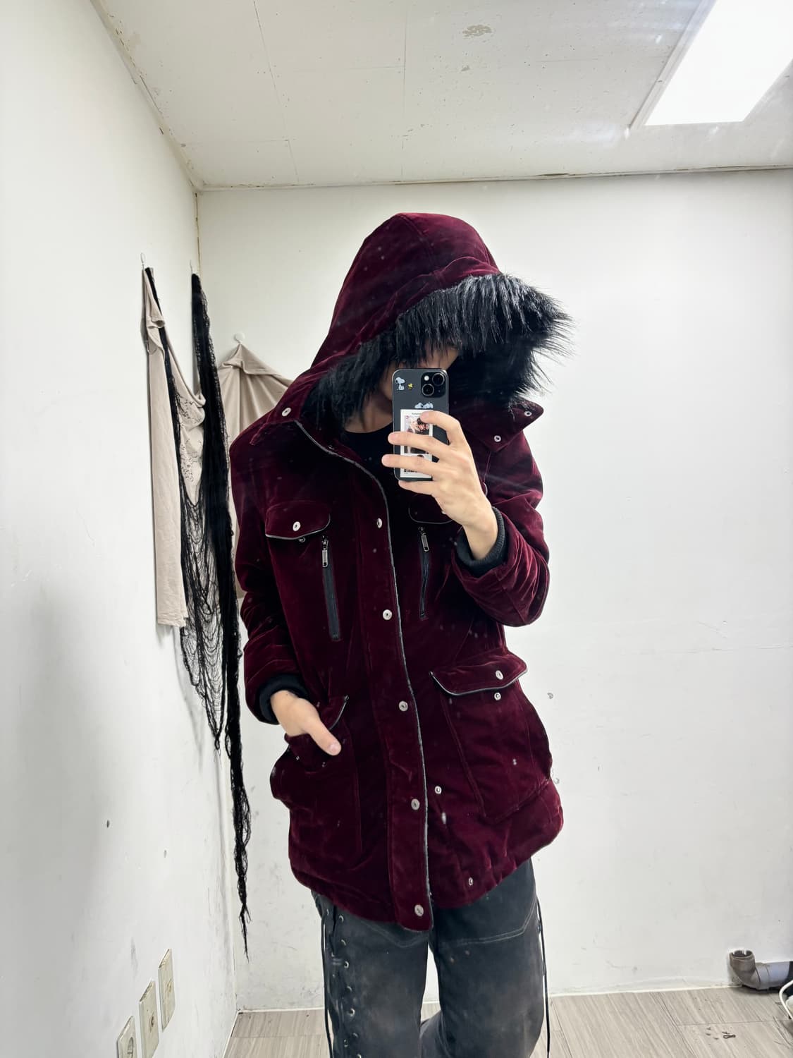 2000s Mood Burgundy Black intheattic 상품이미지2
