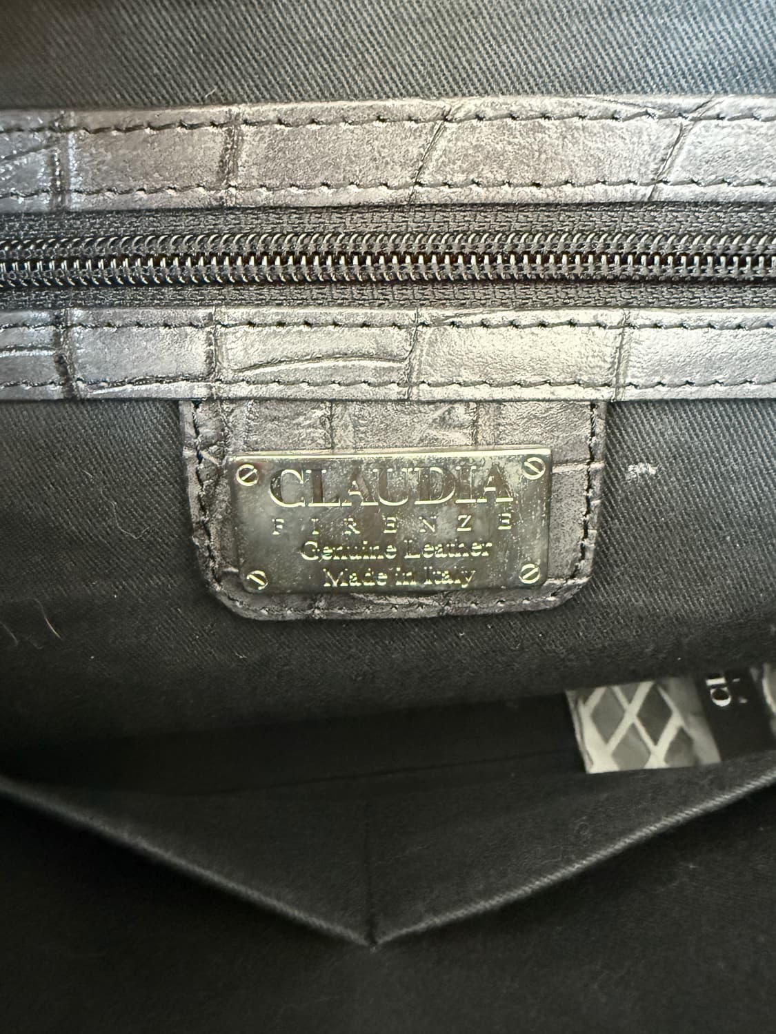 CLAUDIA 크로커패턴 뱀부 토트백(ITALY, 숄더 가능) 상품이미지9