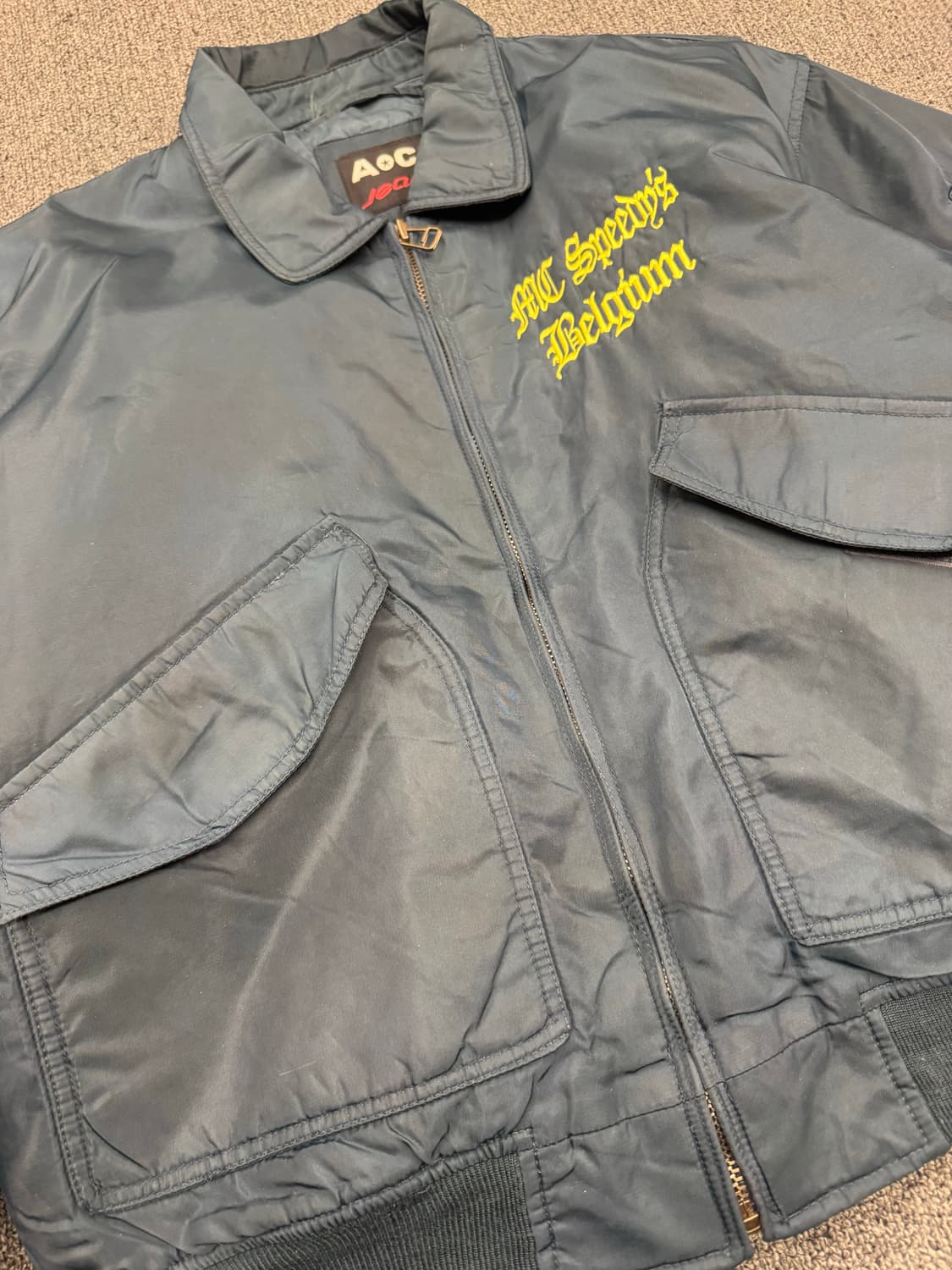 L)American vintage 자수포인트 플라이트 자켓 항공점퍼 상품이미지4