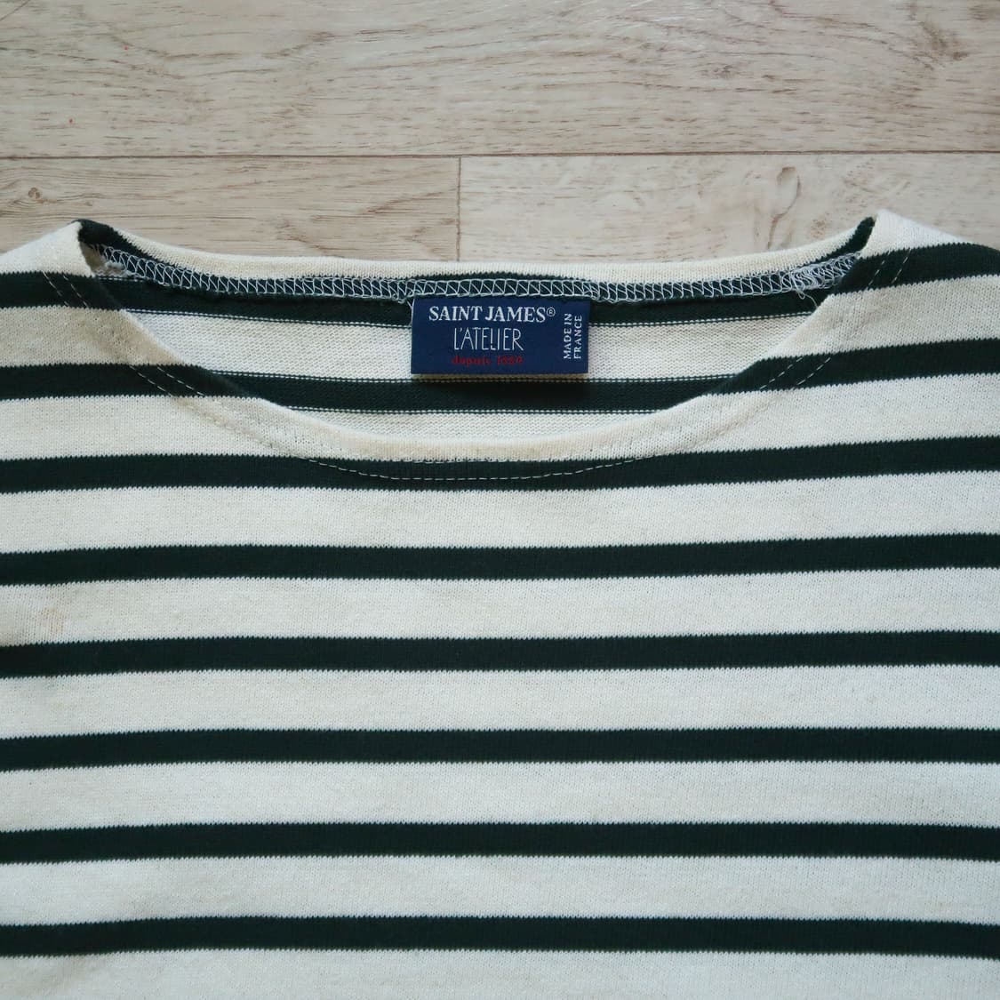 [Made in France] 세인트 제임스 그린 보트넥 셔츠 상품이미지2
