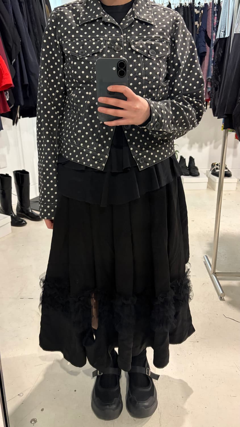 Waxed Polka Dot Panel Jacket 상품이미지10