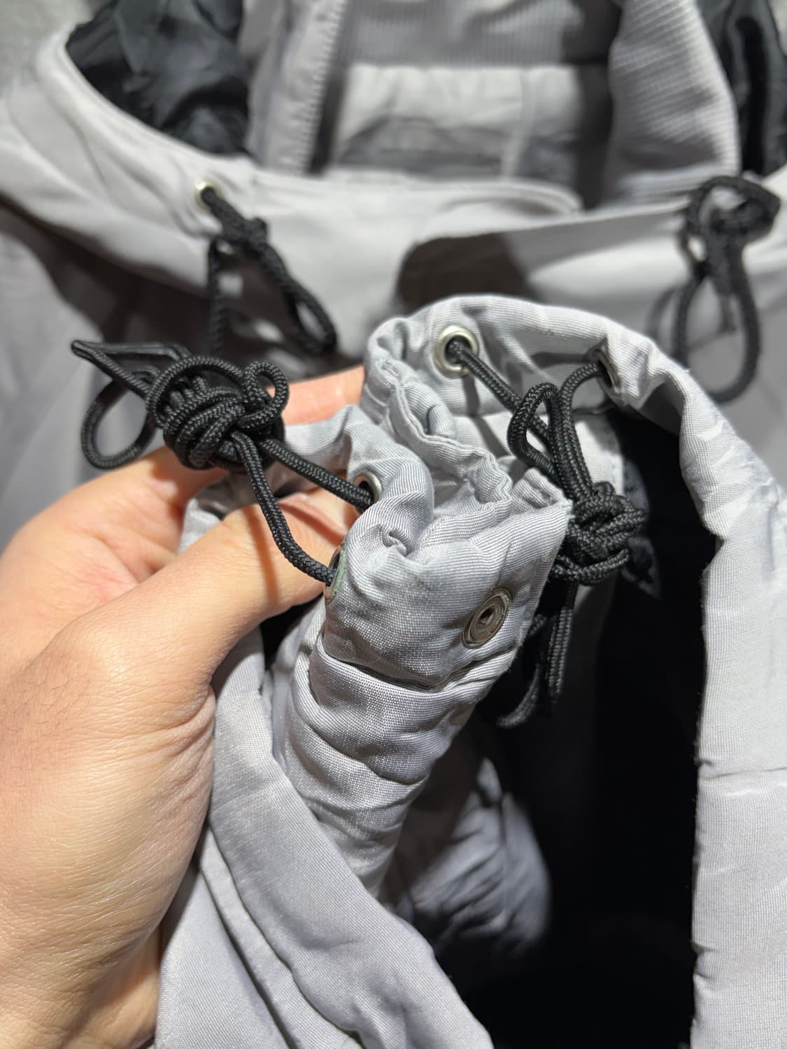 M 나이키 스우시 그레이 패디드 후드 자켓 상품이미지5